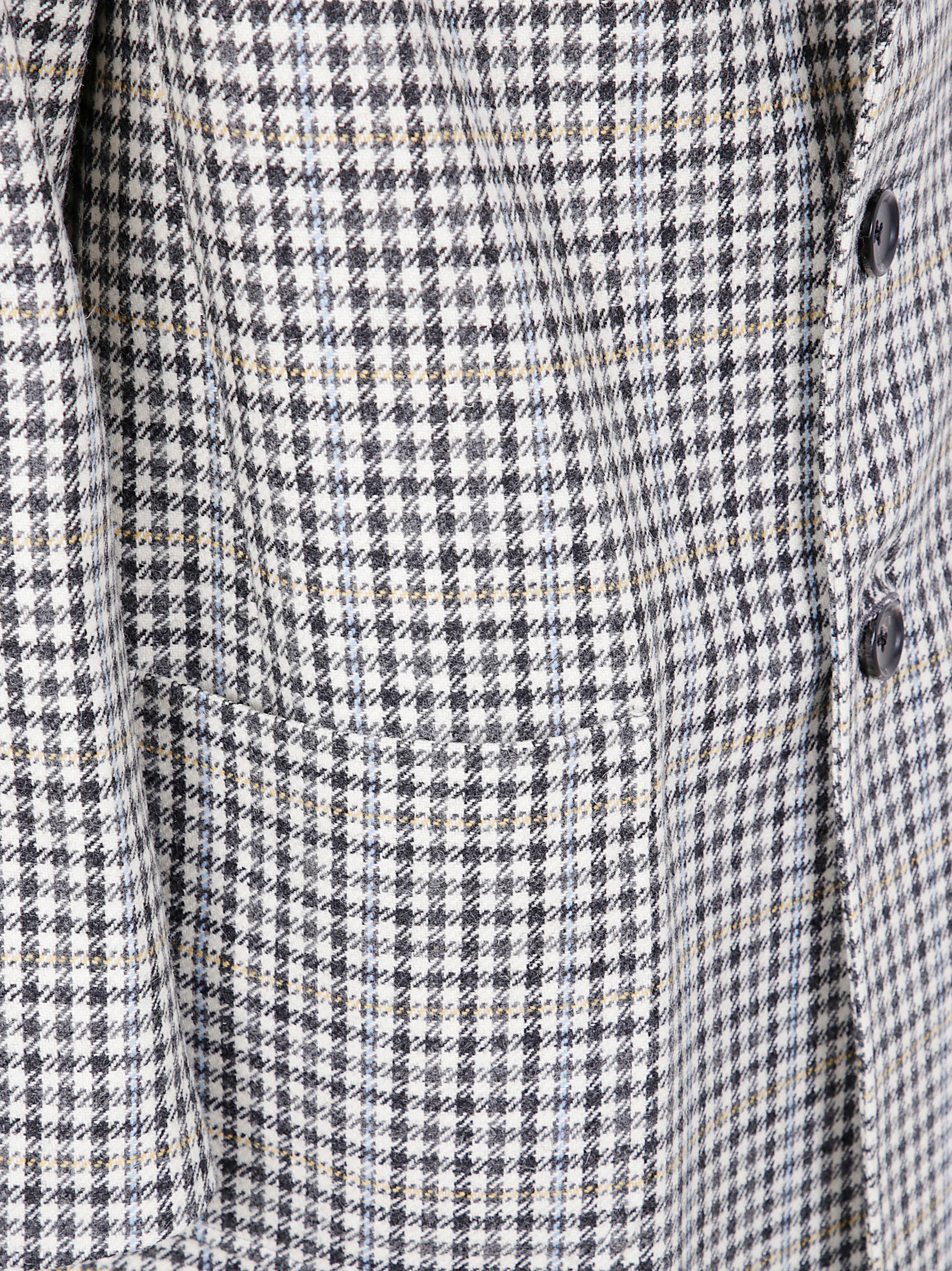 UNCONSTRUCTED ELONGATED COAT CHECK HUNTING TWEED Thom Browne