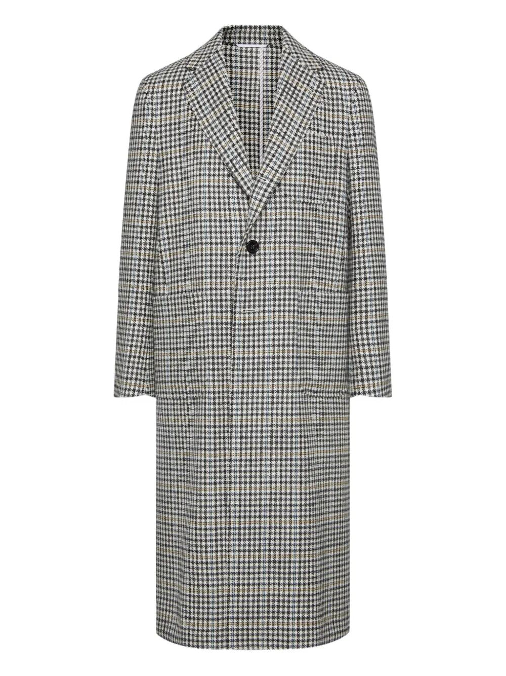 UNCONSTRUCTED ELONGATED COAT CHECK HUNTING TWEED Thom Browne