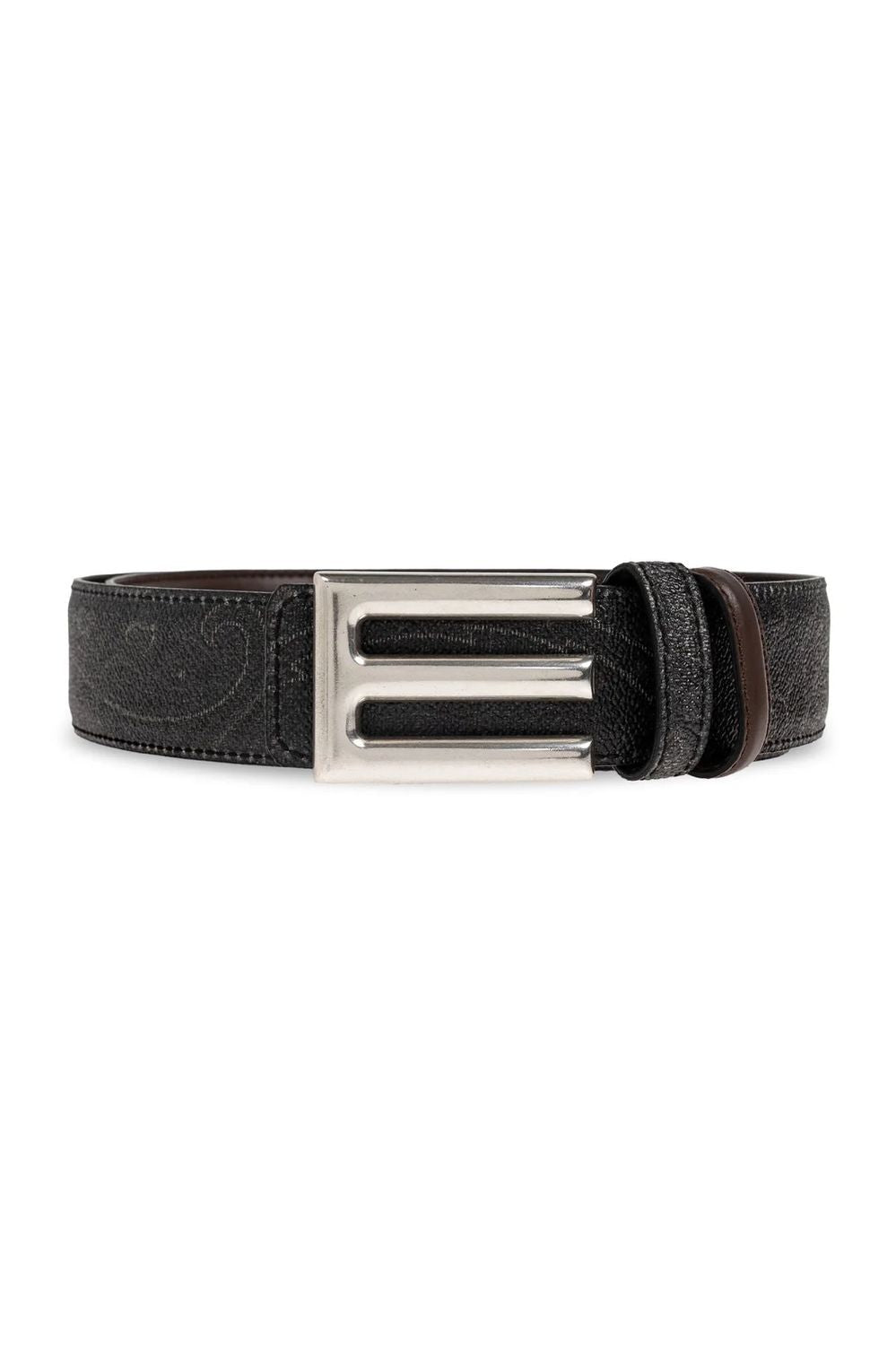 REVERSIBLE LOGO BELT ARNICA AND LEA Etro BROWN 95