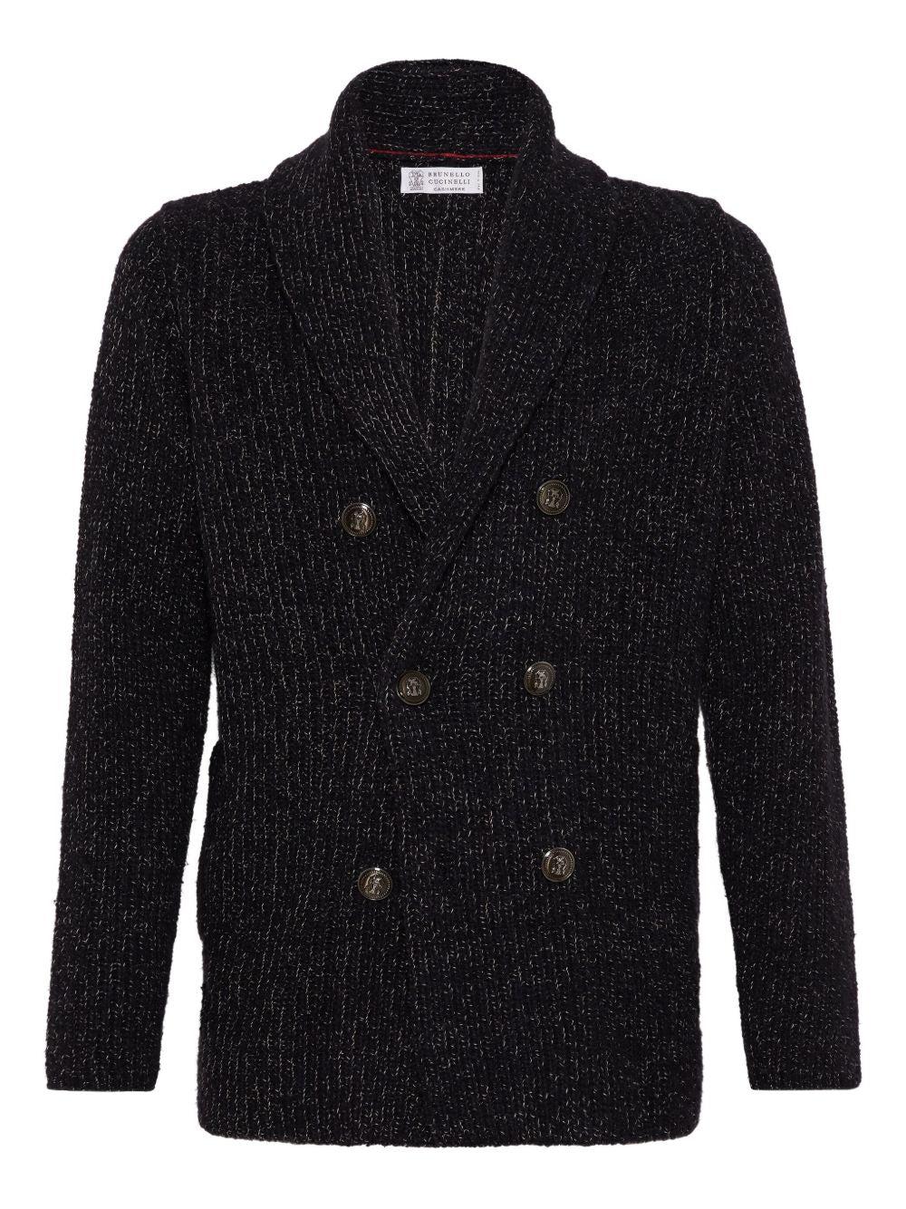 BLACK WOOL CASHMERE JACKET Brunello Cucinelli NERO CORTECCIA 52