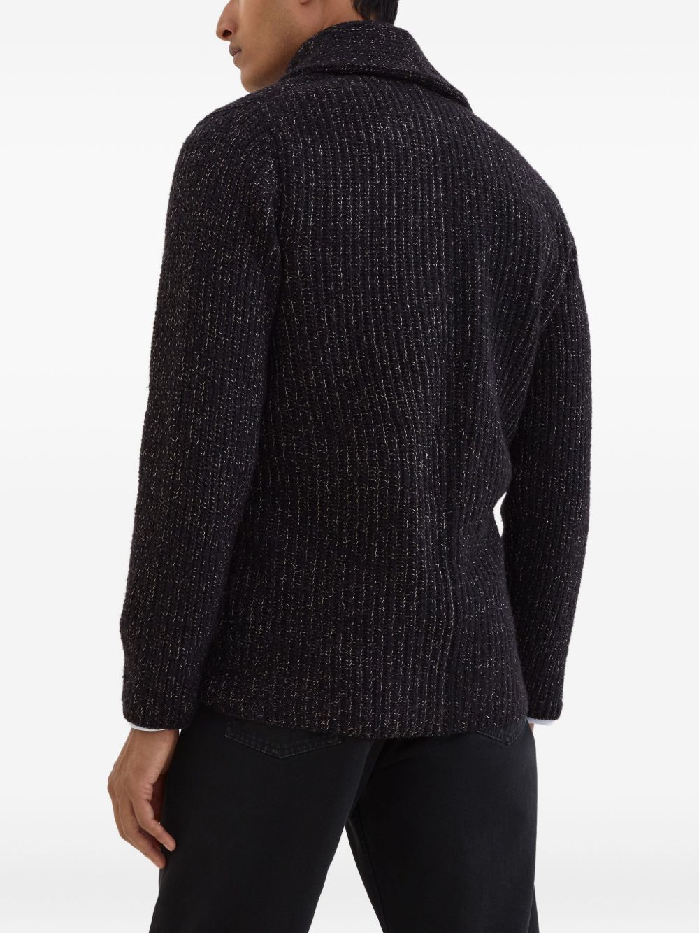 BLACK WOOL CASHMERE JACKET Brunello Cucinelli