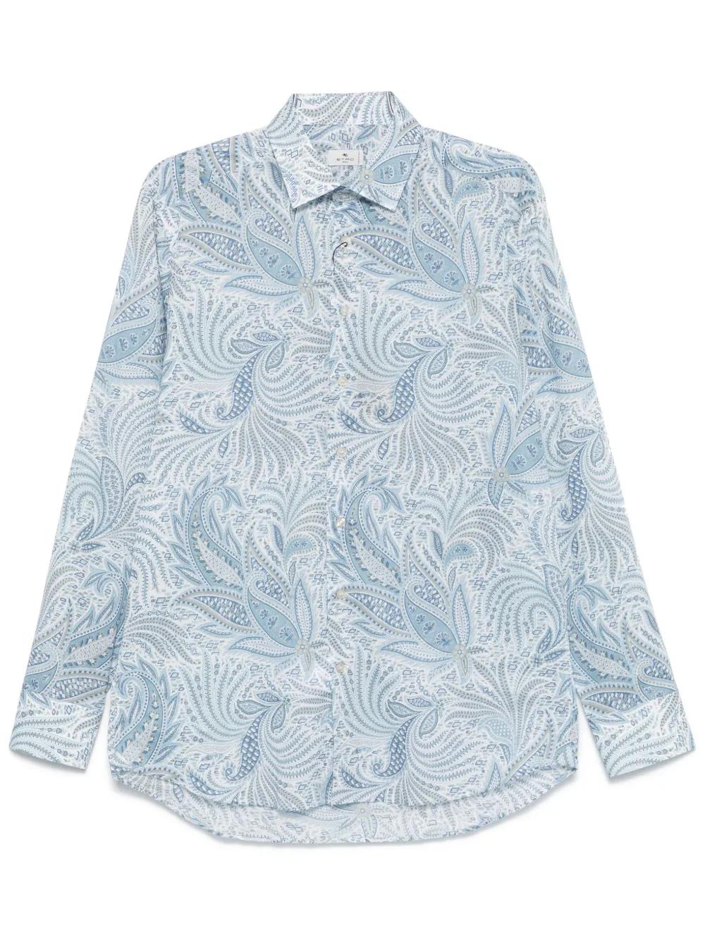 SHIRT ROMA Etro PRINT ON PALE BLUE BASE 39