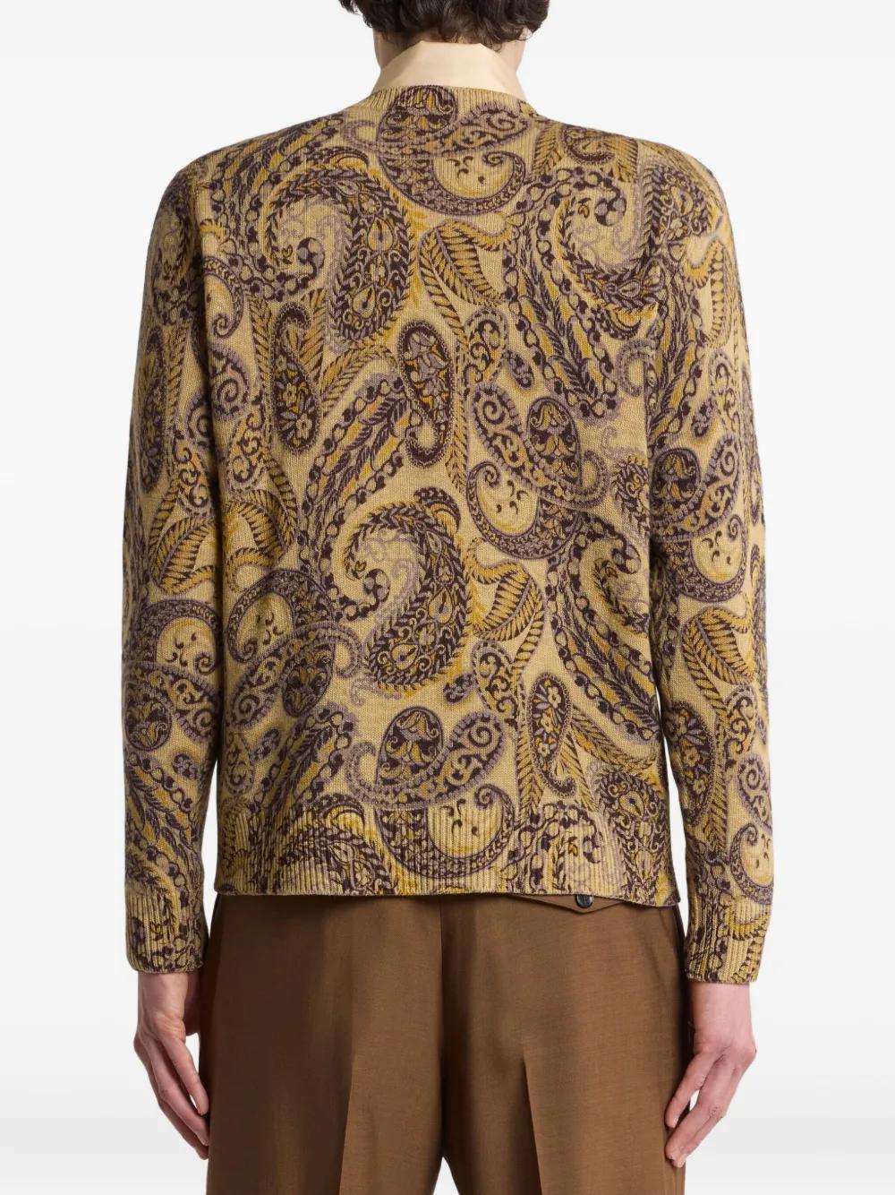 WOOL SWEATER WITH PAISLEY PRINT Etro