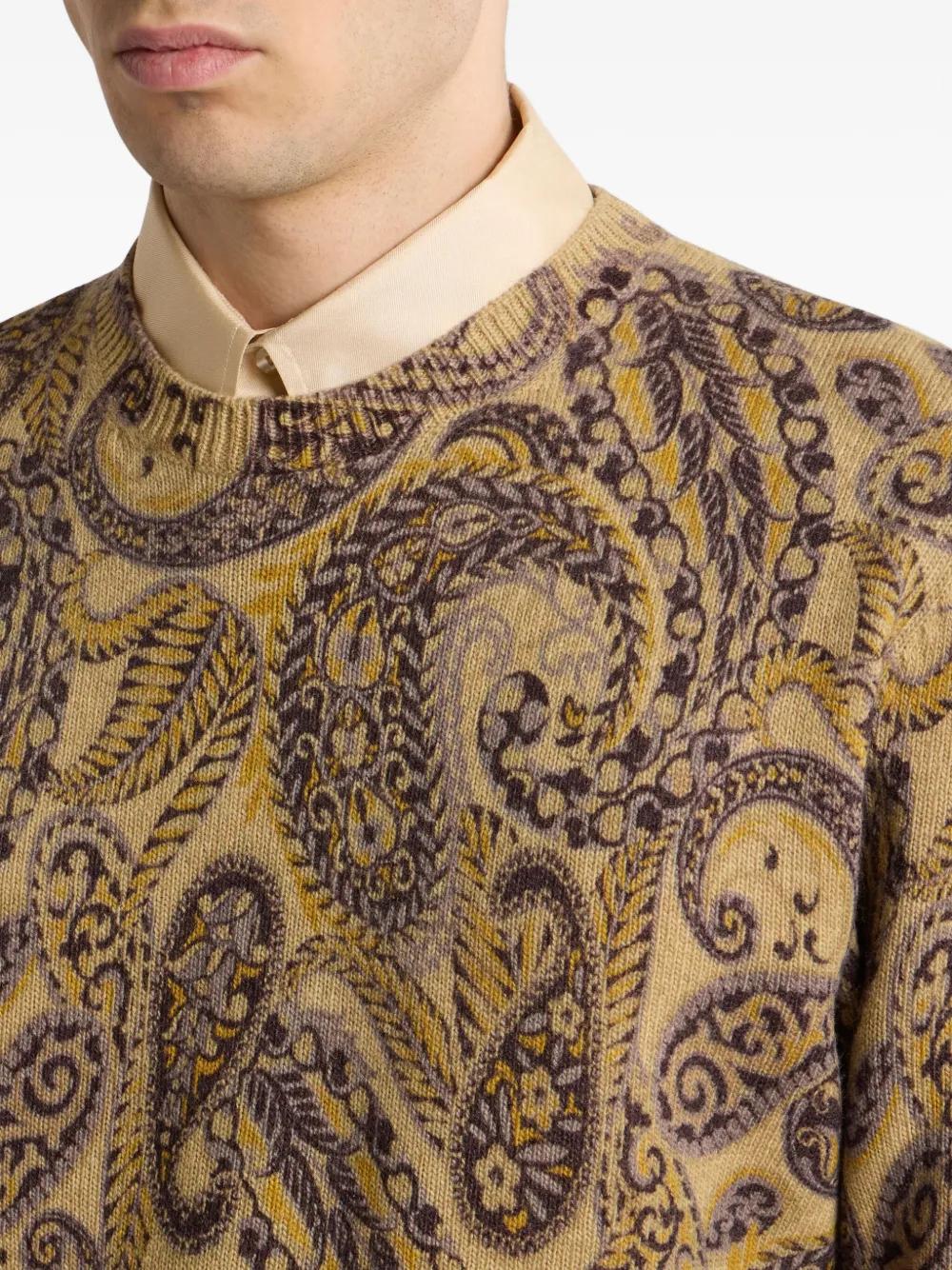 WOOL SWEATER WITH PAISLEY PRINT Etro
