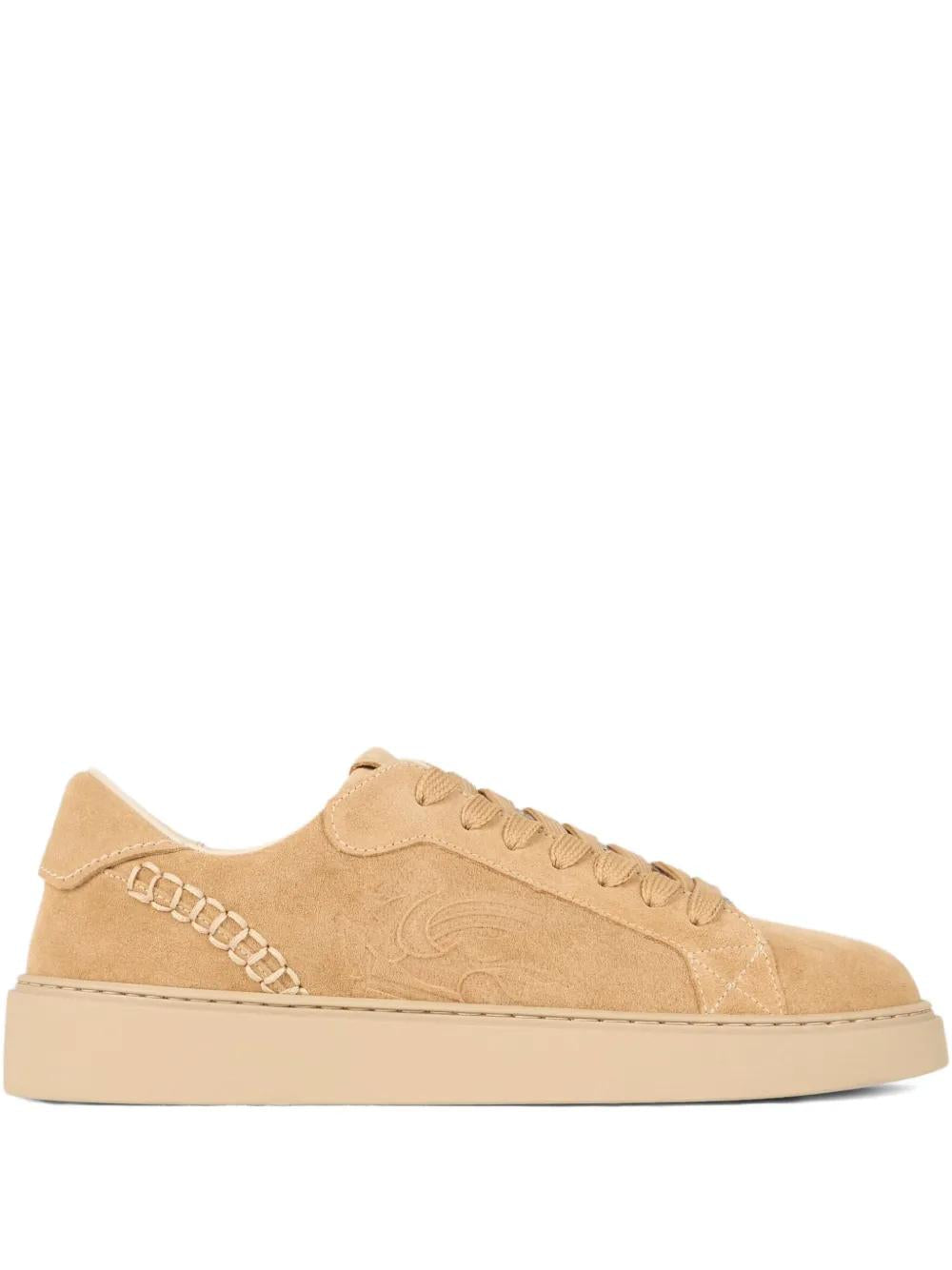 SUEDE SNEAKERS WITH EMBROIDERY Etro BEIGE 44