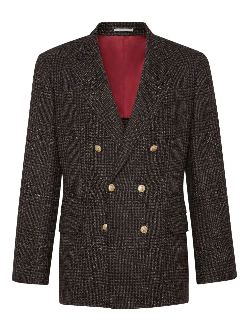 DOUBLE BREASTED JACKET Brunello Cucinelli BROWN 50