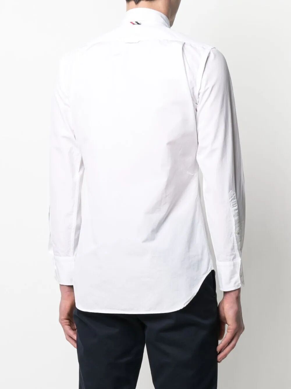 CLASSIC L/S BD PC SHIRT W/ CF GG PLACKET IN SOLID POPLIN Thom Browne