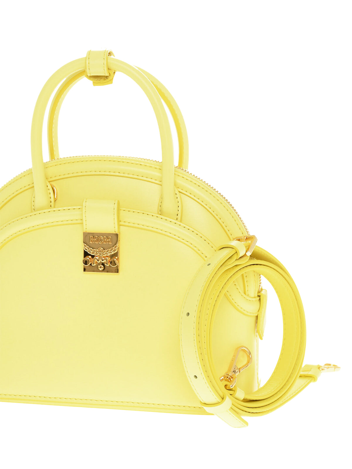 ANNA LOGO PLAQUE TOTE BAG MCM