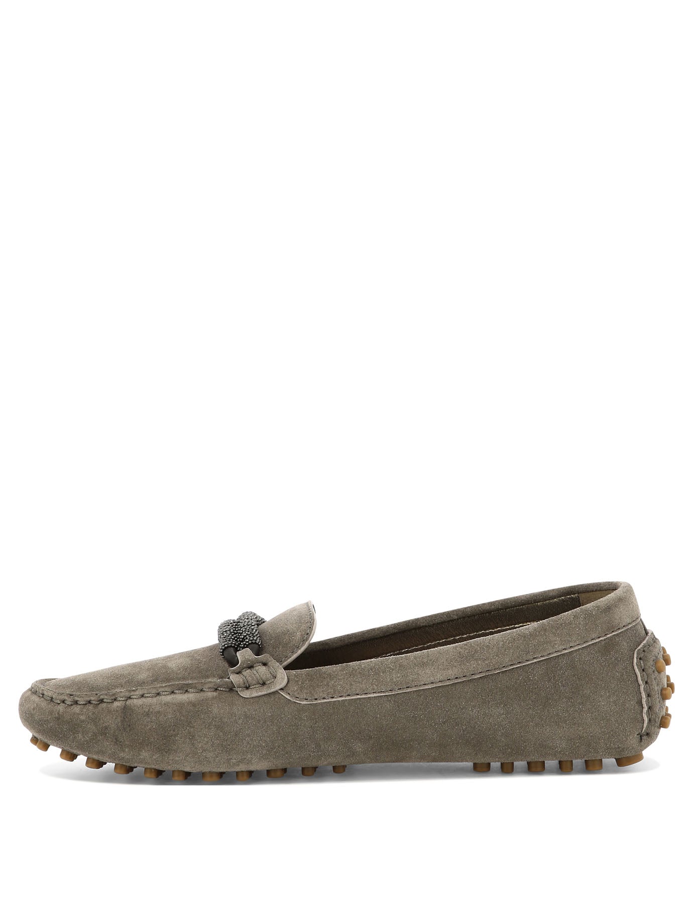 BROWN RUBBER LOAFERS Brunello Cucinelli