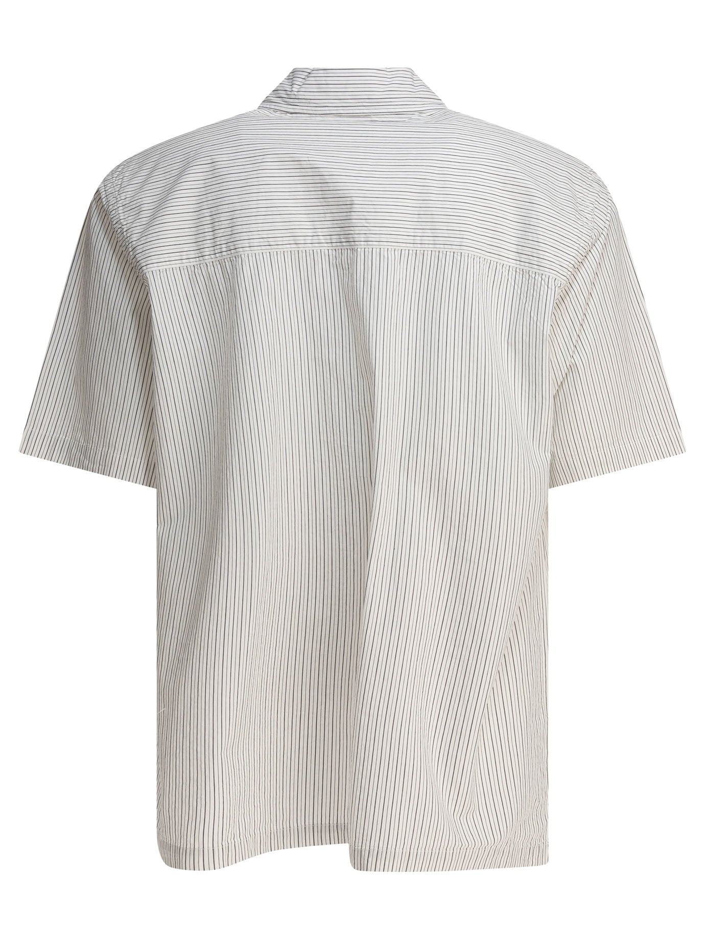 "MADS POPLIN STRIPE SS" SHIRT Norse Projects BEIGE S