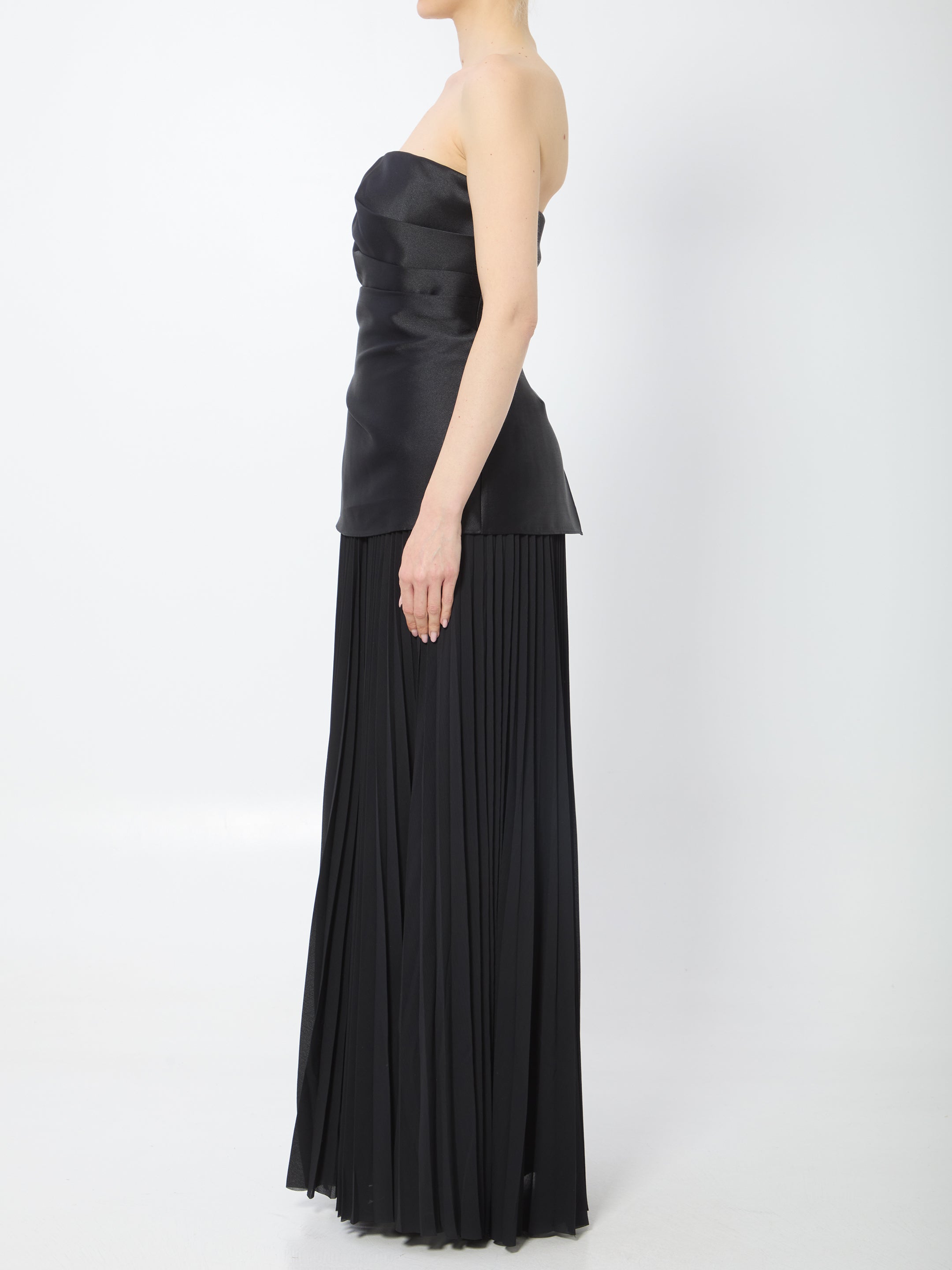 SOLACE London Claudette dress back view showing zipper closure detail