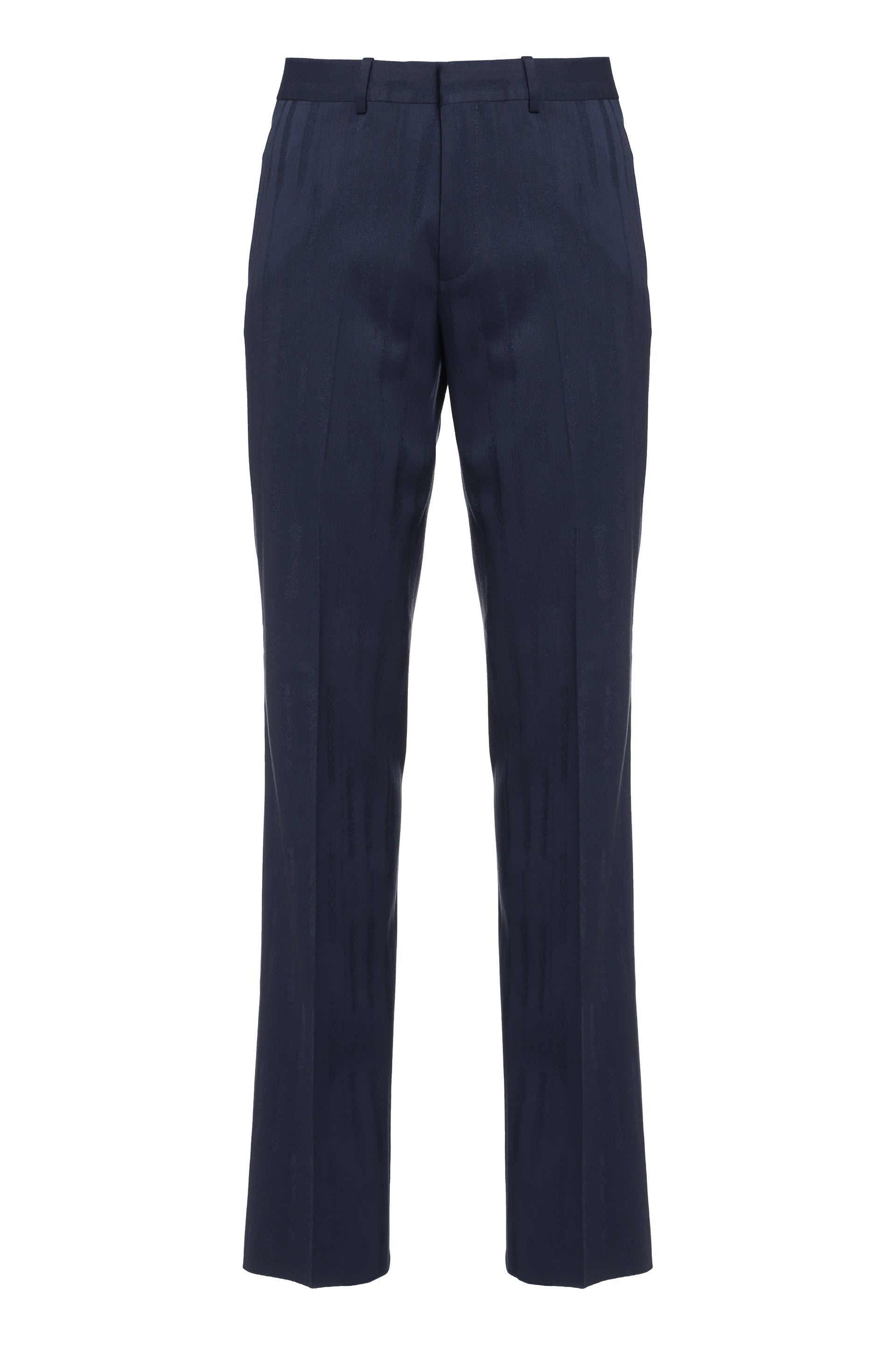 SLIM FIT TAILORED TROUSERS Off-White blue 48