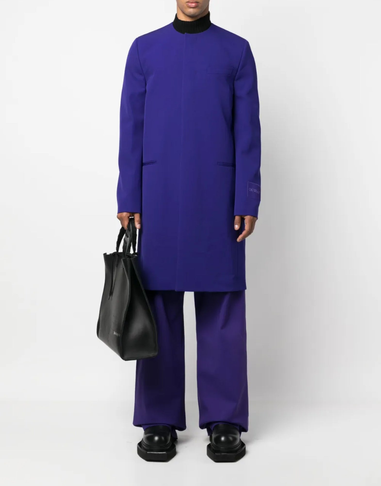 WAVE TAG DRY WOOL SKATE COAT Off-White