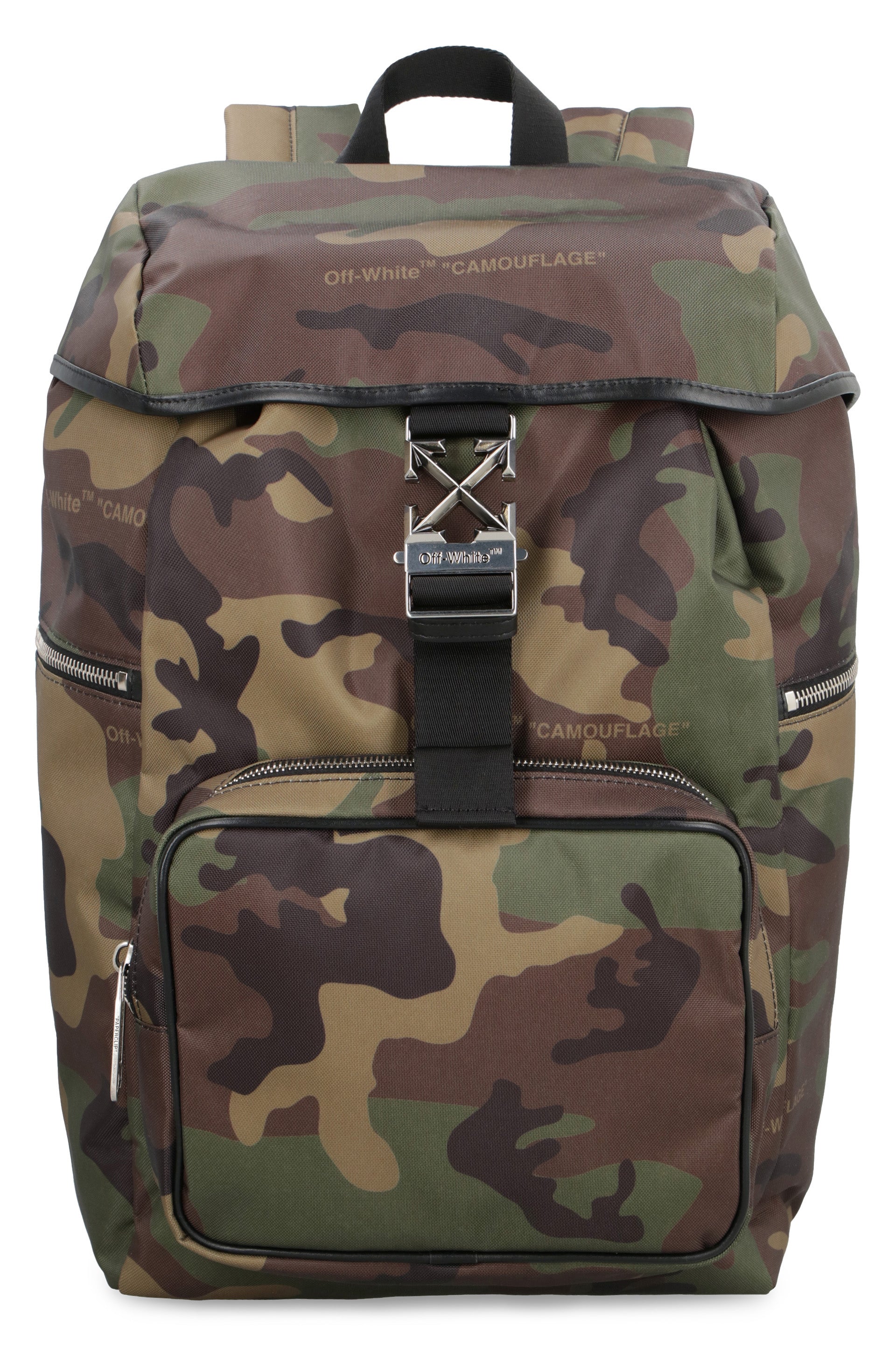 ARROW TUC COATED CANVAS BACKPACK Off-White