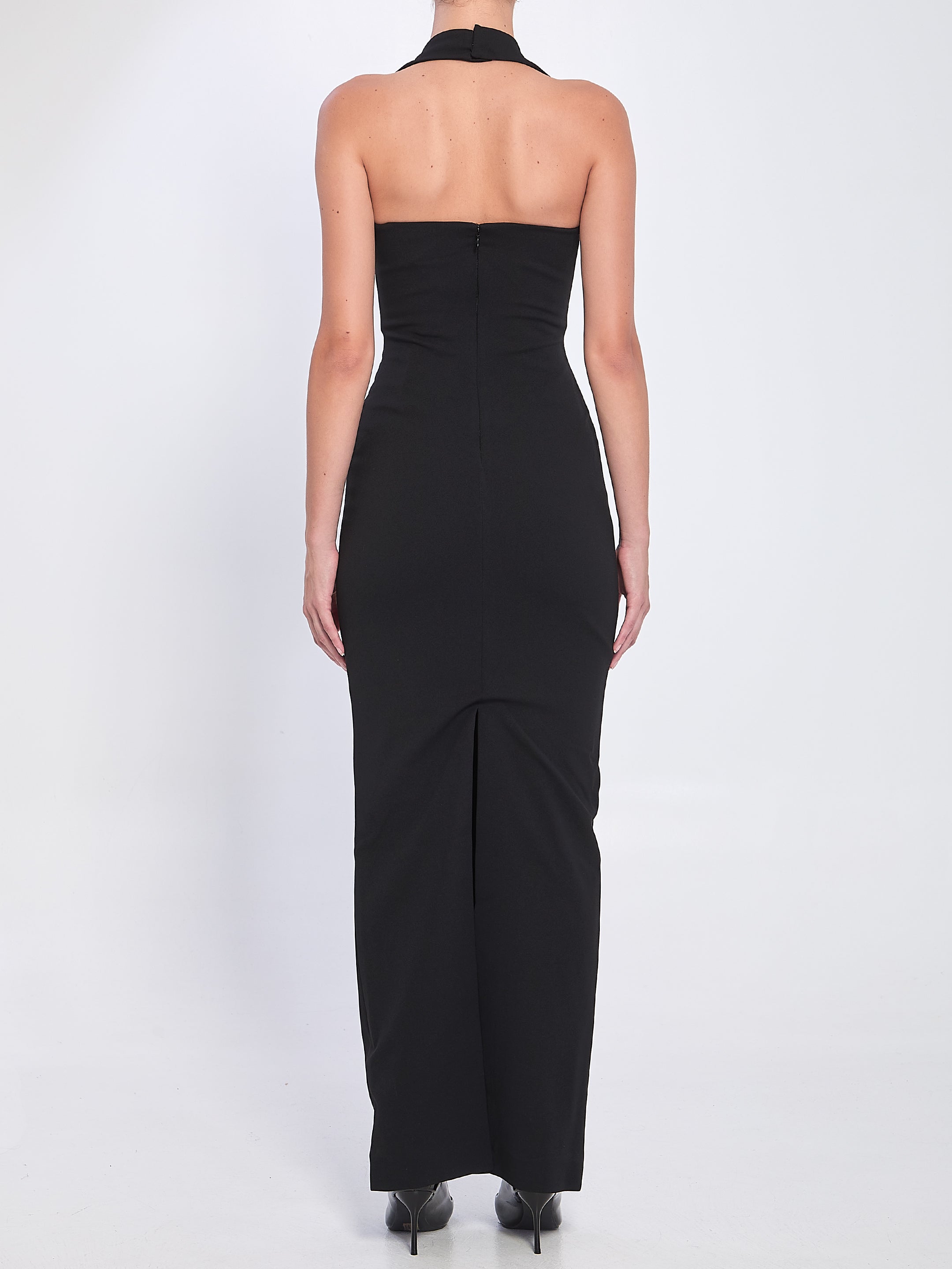 ILONA MAXI DRESS IN BLACK SOLACE London
