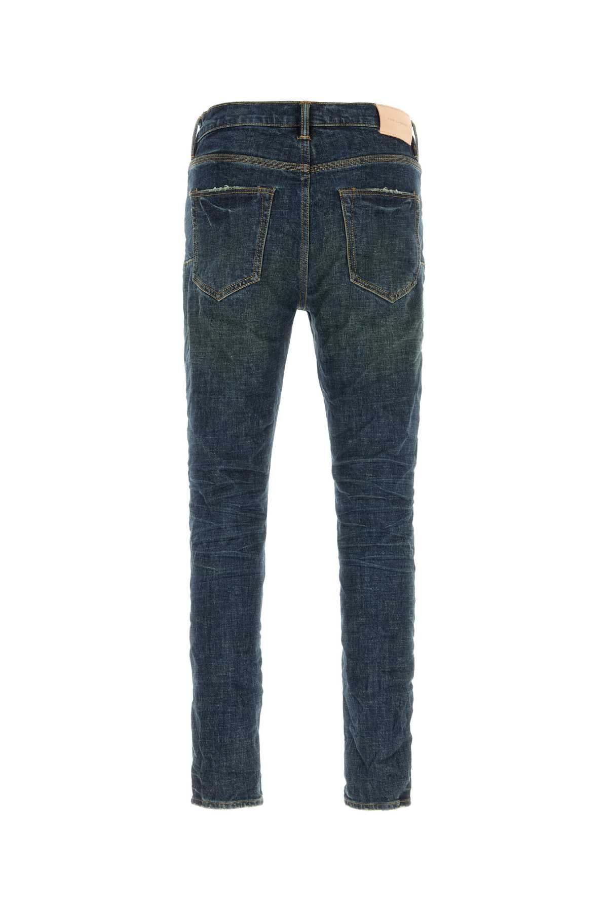 STRETCH DENIM JEANS Purple Brand