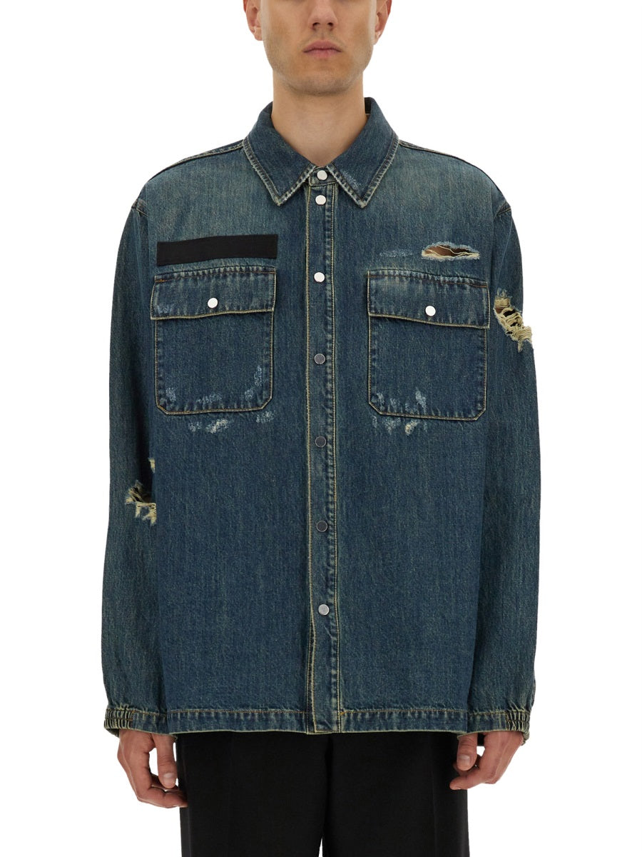 DENIM UNIFORM SHIRT Helmut Lang BLUE M
