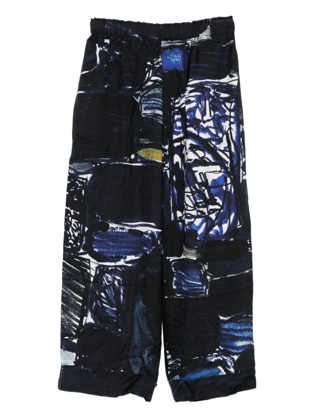 SILK PAJAMA TROUSERS DANIELA GREGIS CLEAR BLUE UNI