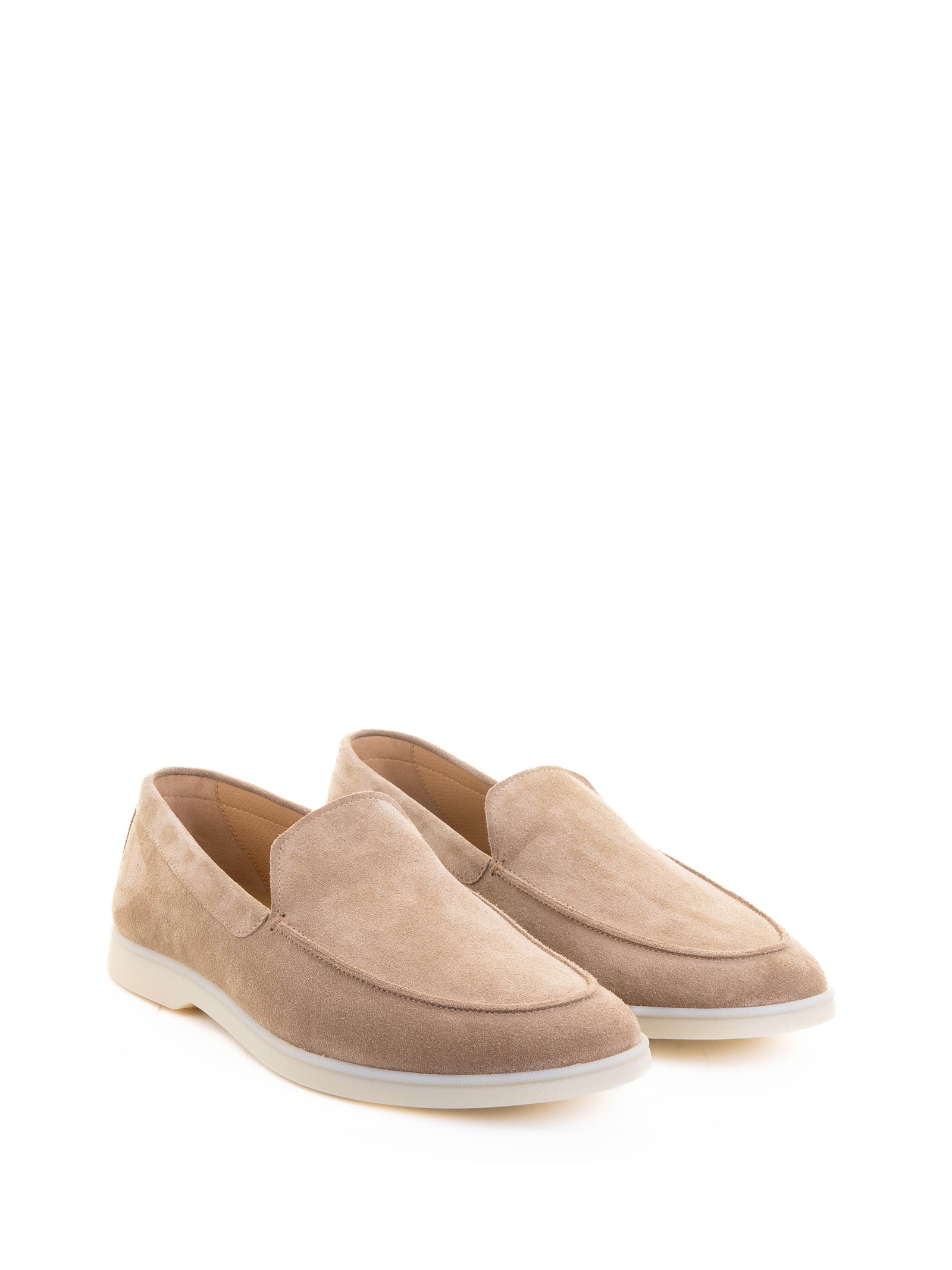 SUEDE MOCCASIN WITH RUBBER SOLE HENDERSON