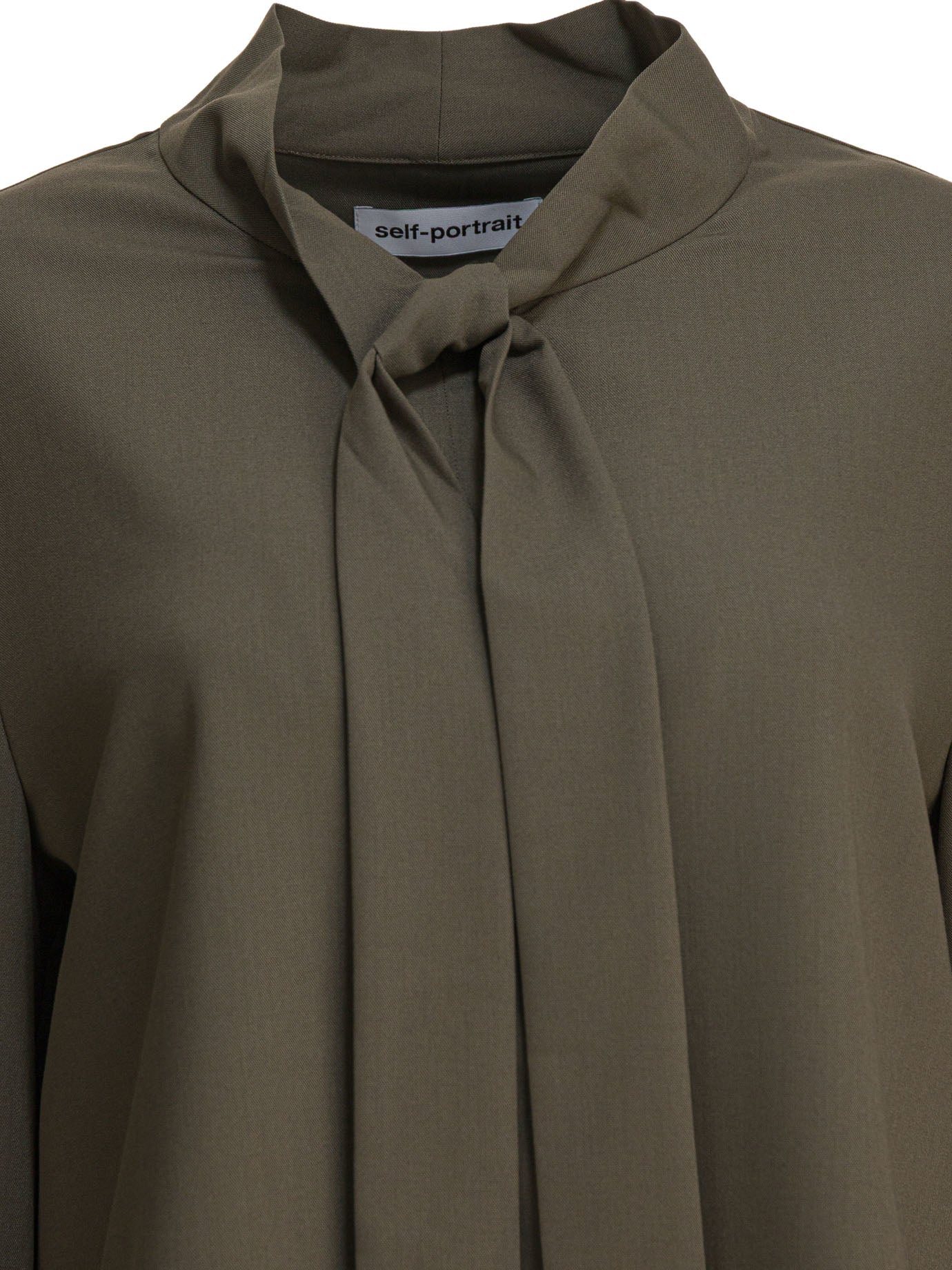 GREEN POLYESTER BLEND SHIRTS Self-Portrait