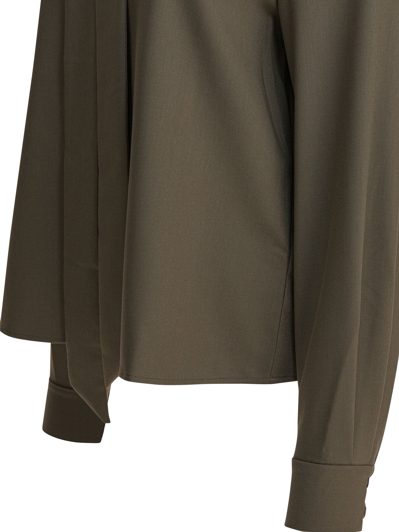 GREEN POLYESTER BLEND SHIRTS Self-Portrait