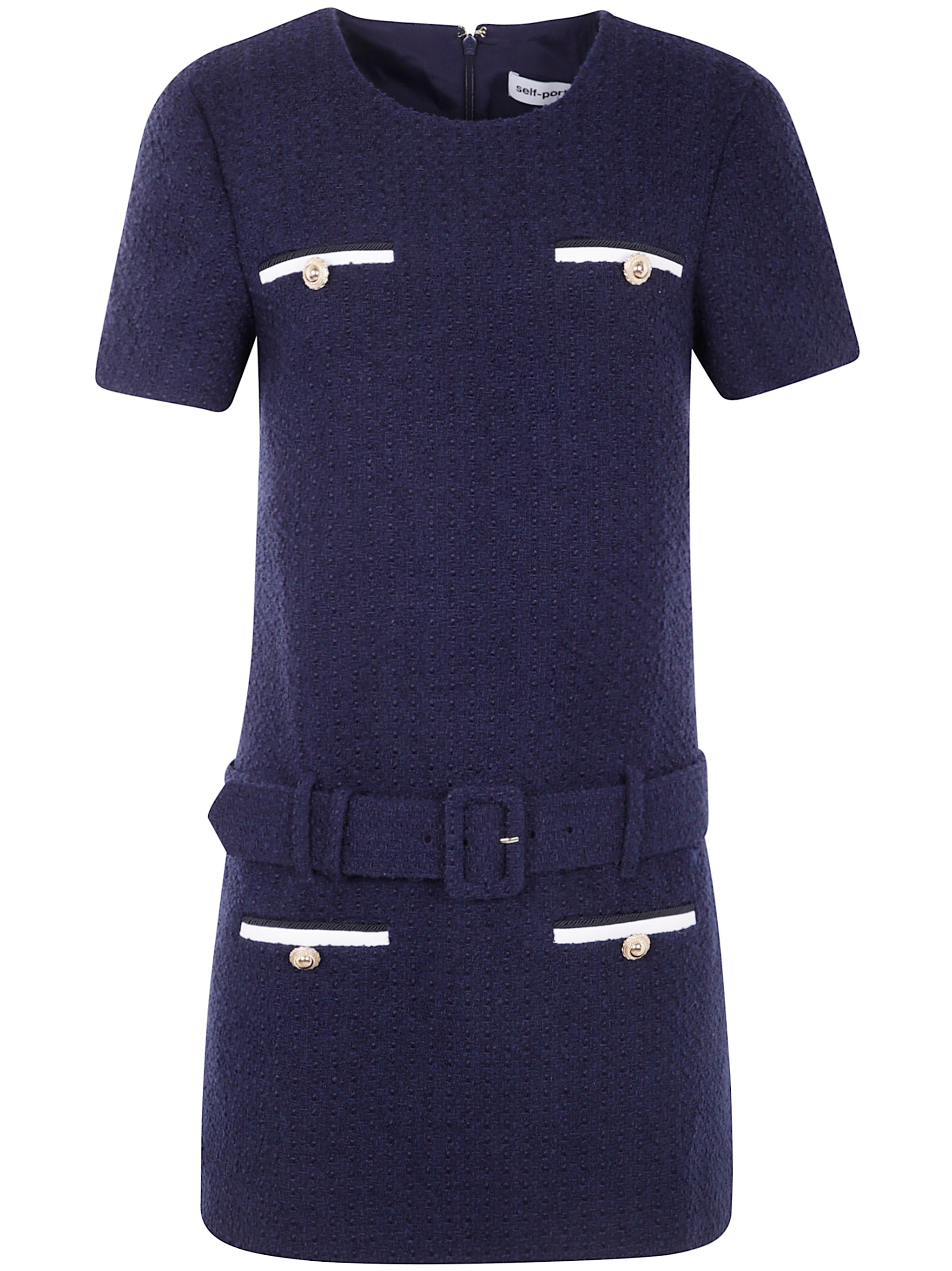 BOUCLE MINI DRESS Self-Portrait BLUE 10