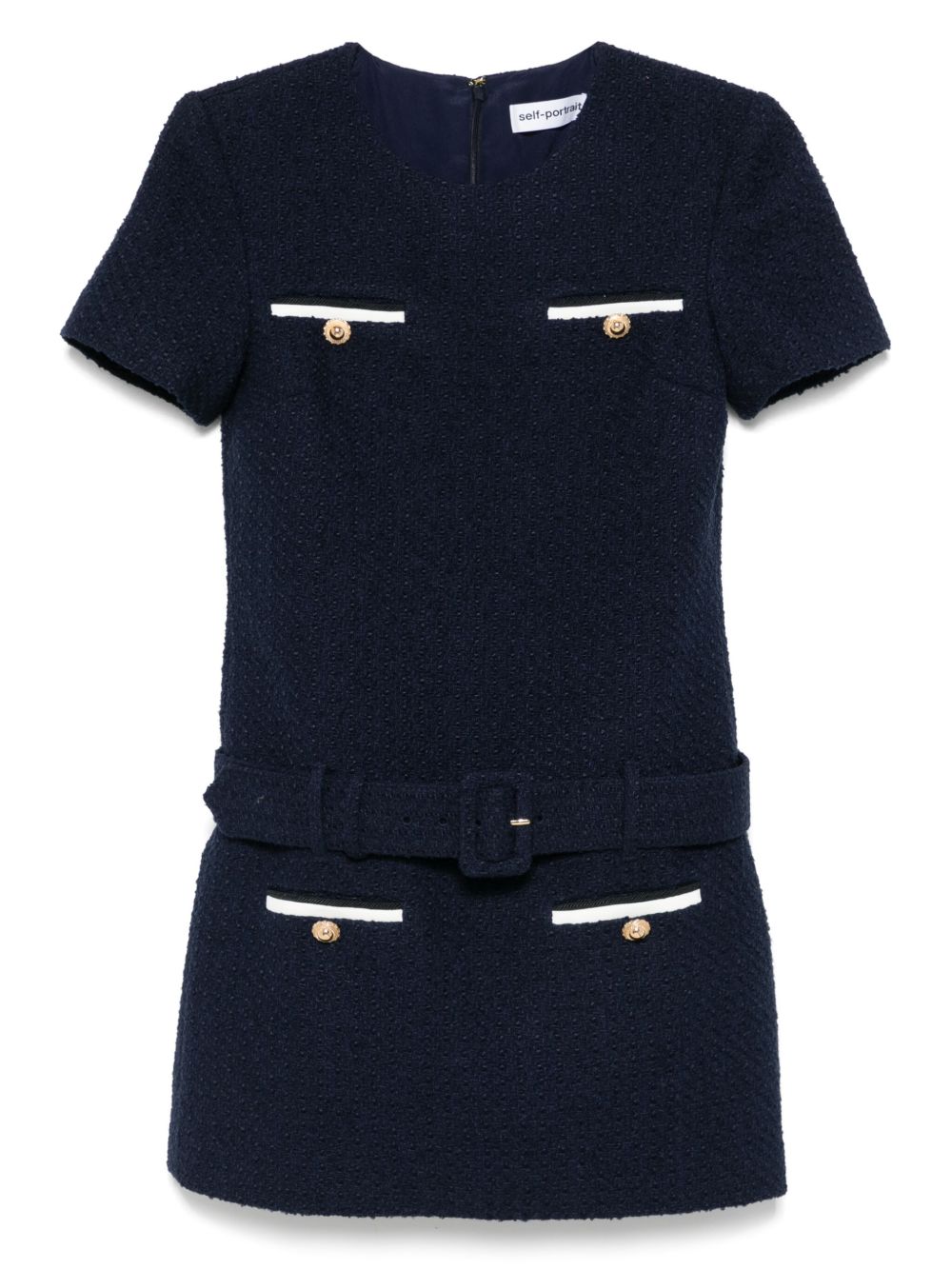 BOUCLE MINI DRESS Self-Portrait BLUE 10