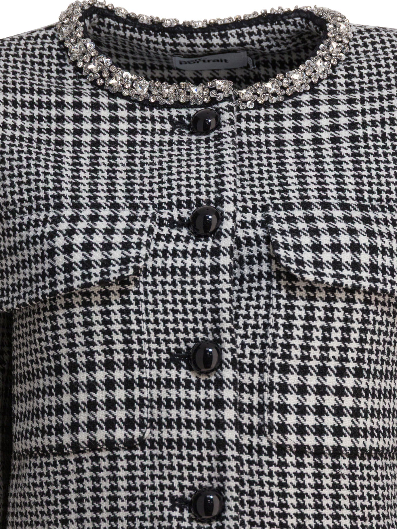 BLACK WOOL JACKET Self-Portrait