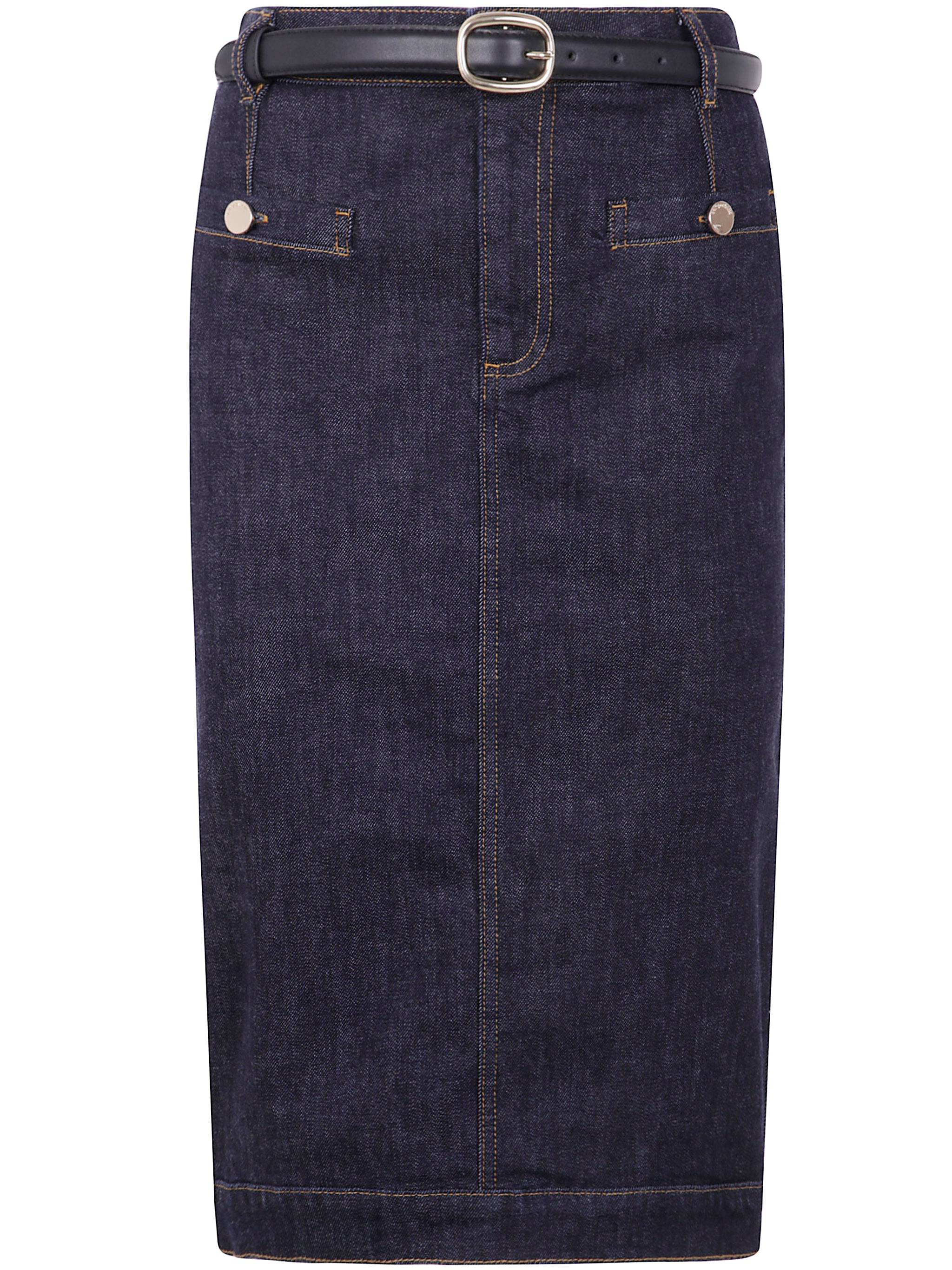 INDIGO DENIM MIDI SKIRT Self-Portrait BLUE 12
