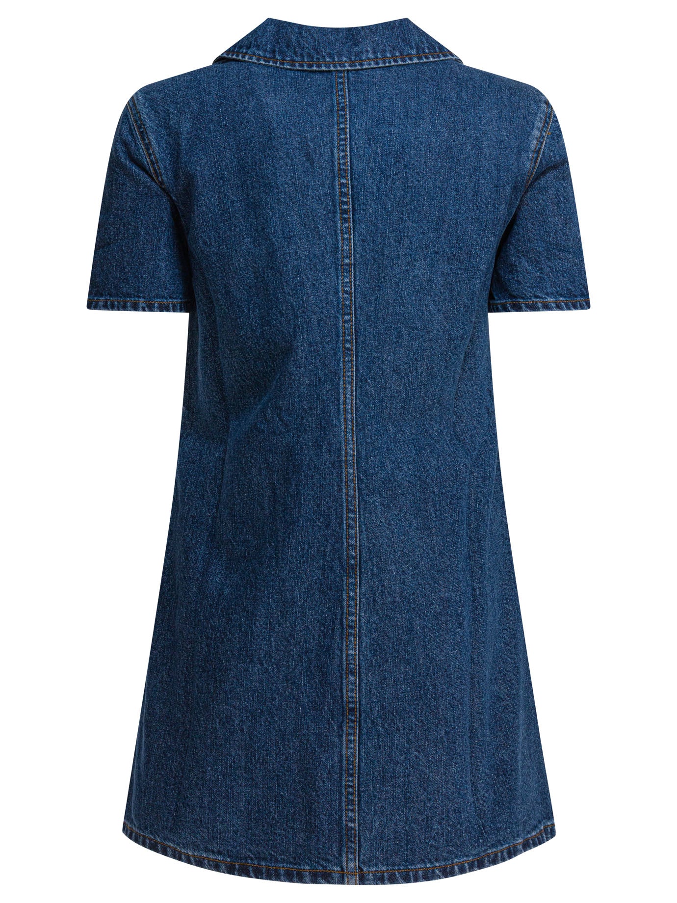BLUE COTTON DRESS Self-Portrait