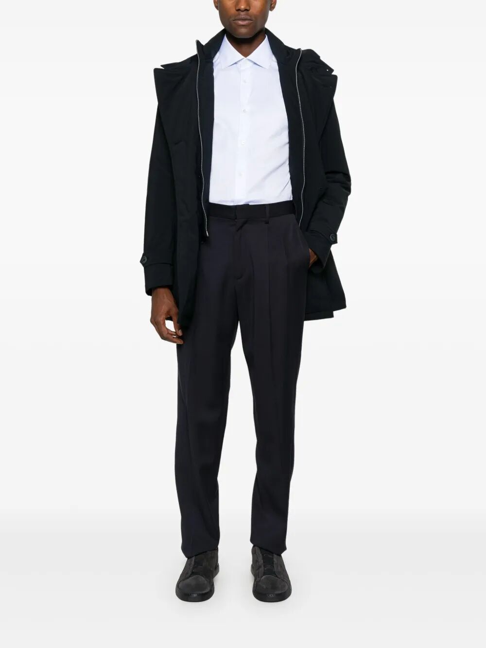 DOUBLE-BREASTED NYLON DOWN JACKET Herno