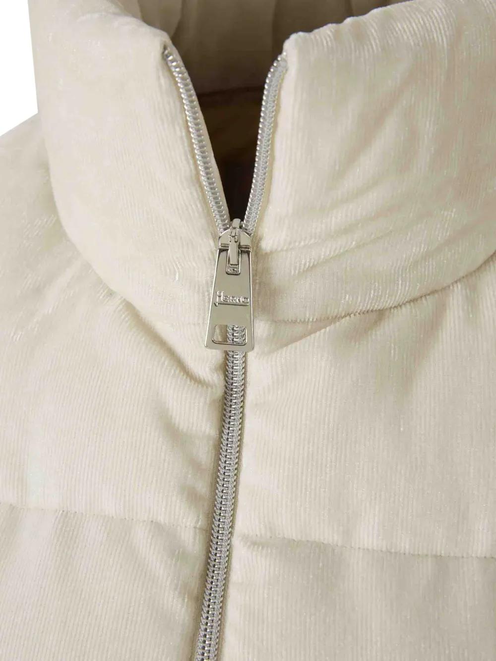 VELVET SLEEVELESS DOWN JACKET Herno