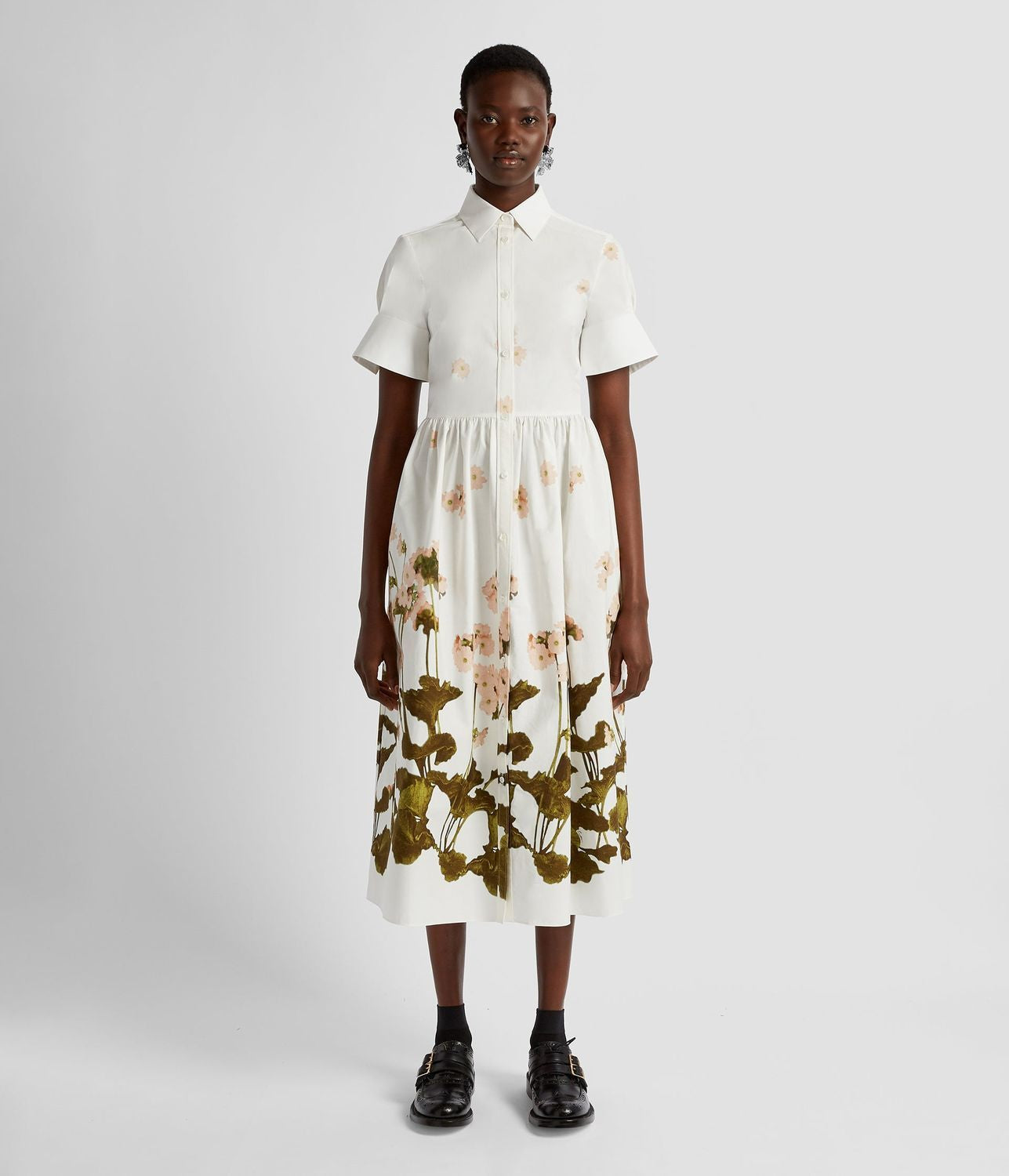 VESTIDO FLORES CRUDO ERDEM