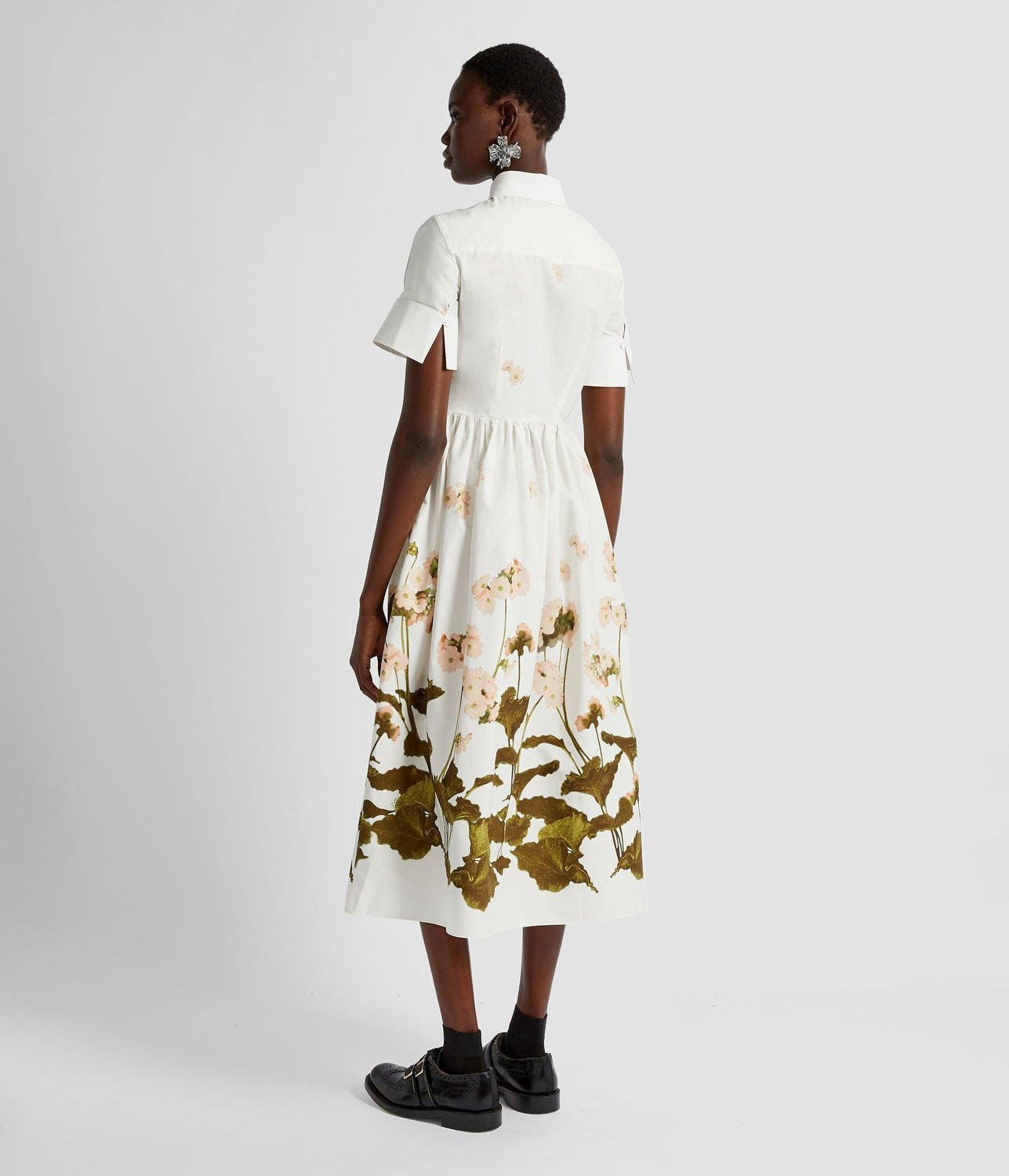 VESTIDO FLORES CRUDO ERDEM