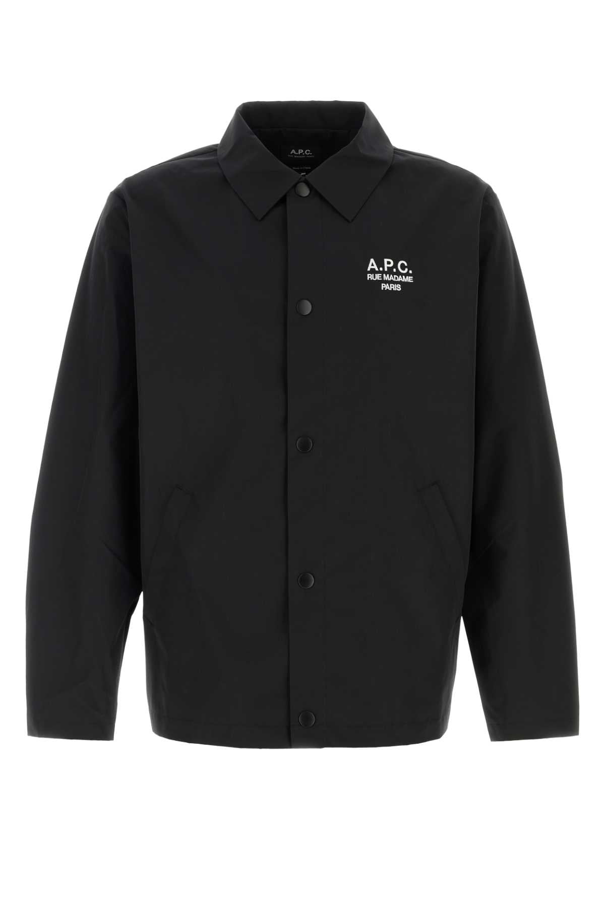 BLACK POLYESTER BLEND REGIS JACKET A.P.C. BLACK S