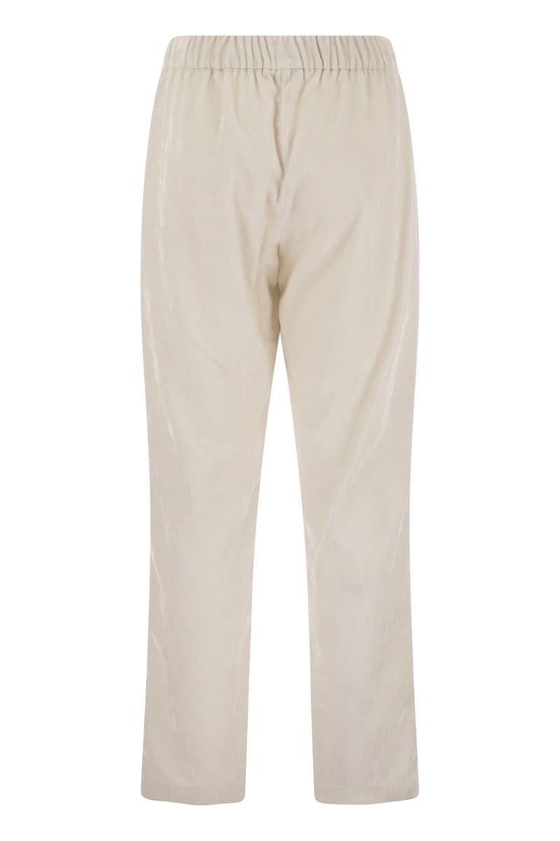 BRIGHT CORDUROY RESORT TROUSERS Herno