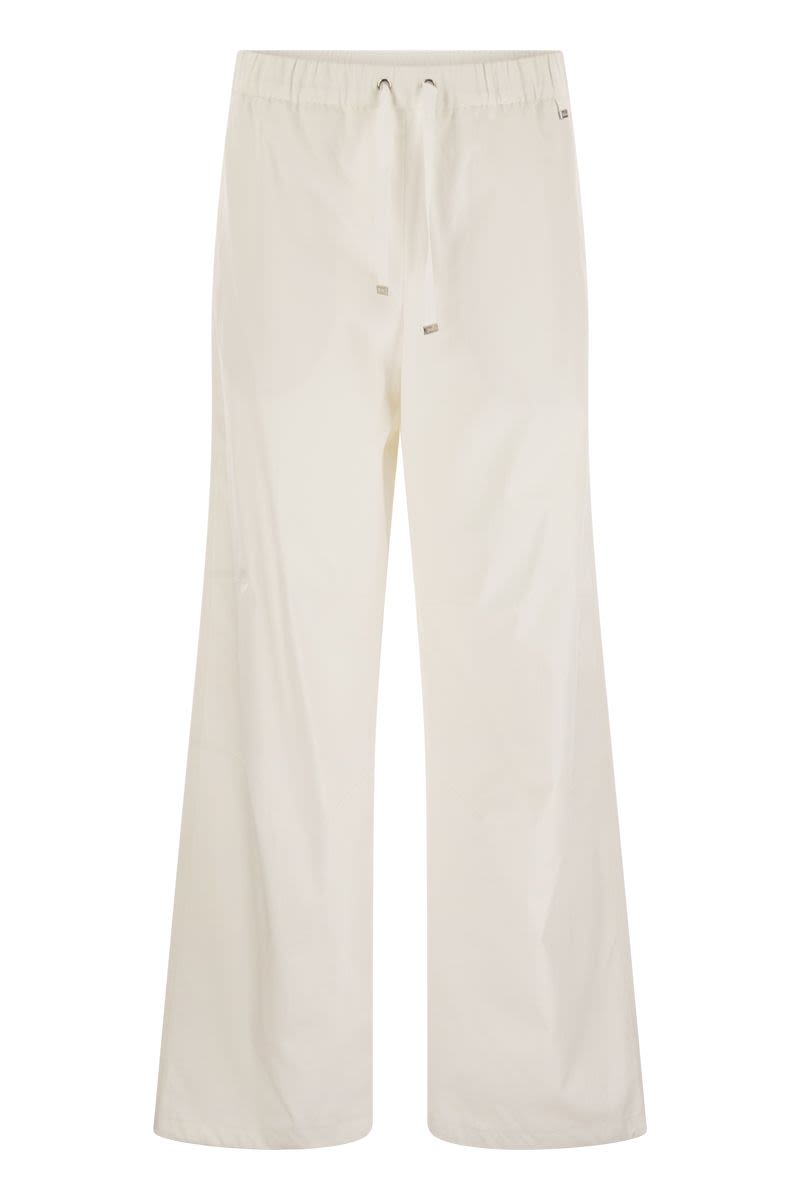 RESORT COTTON TROUSERS WITH DRAWSTRING Herno WHITE 42