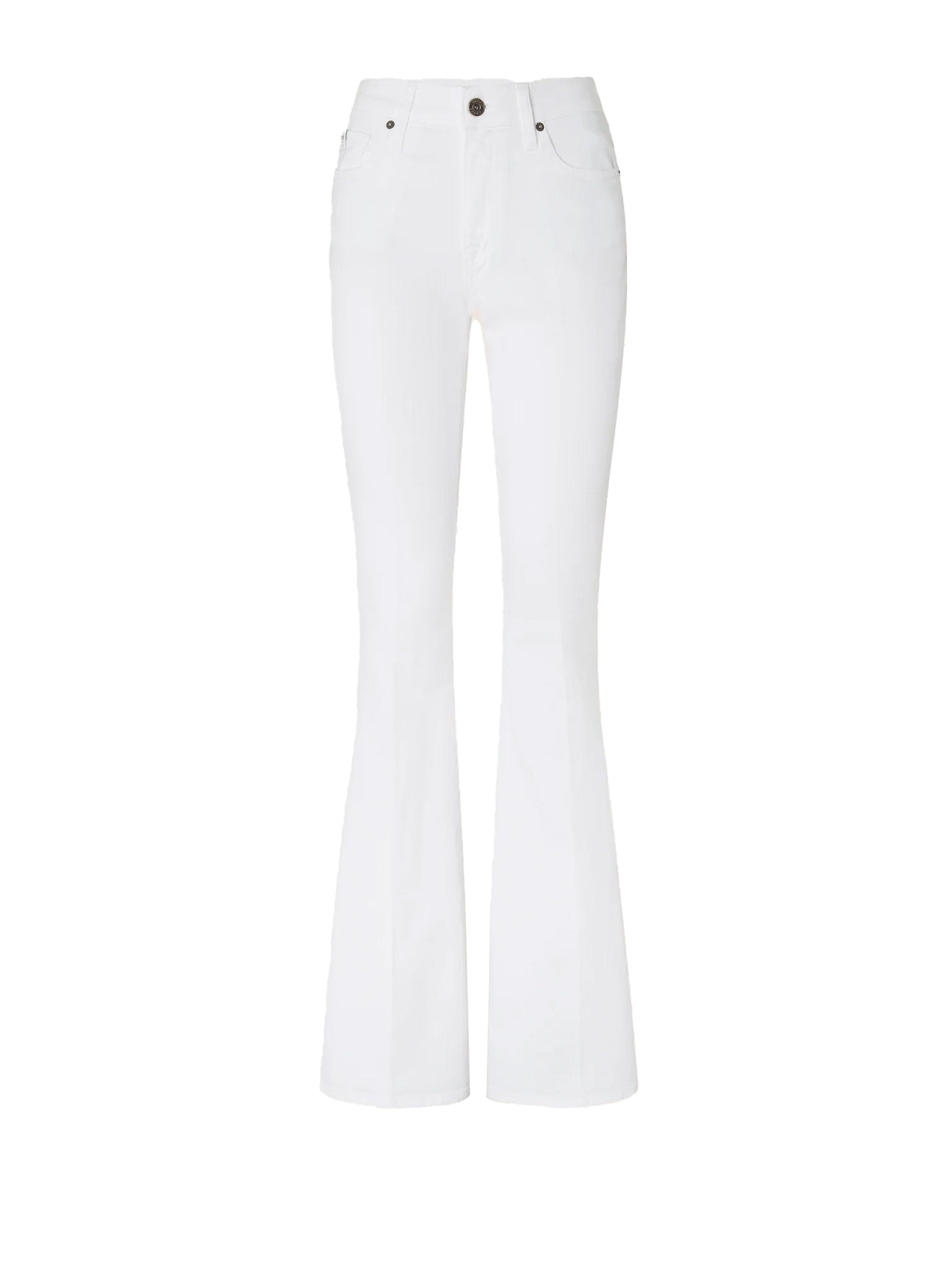 FLARED JEANS IN WHITE DENIM Jacob Cohen WHITE 28