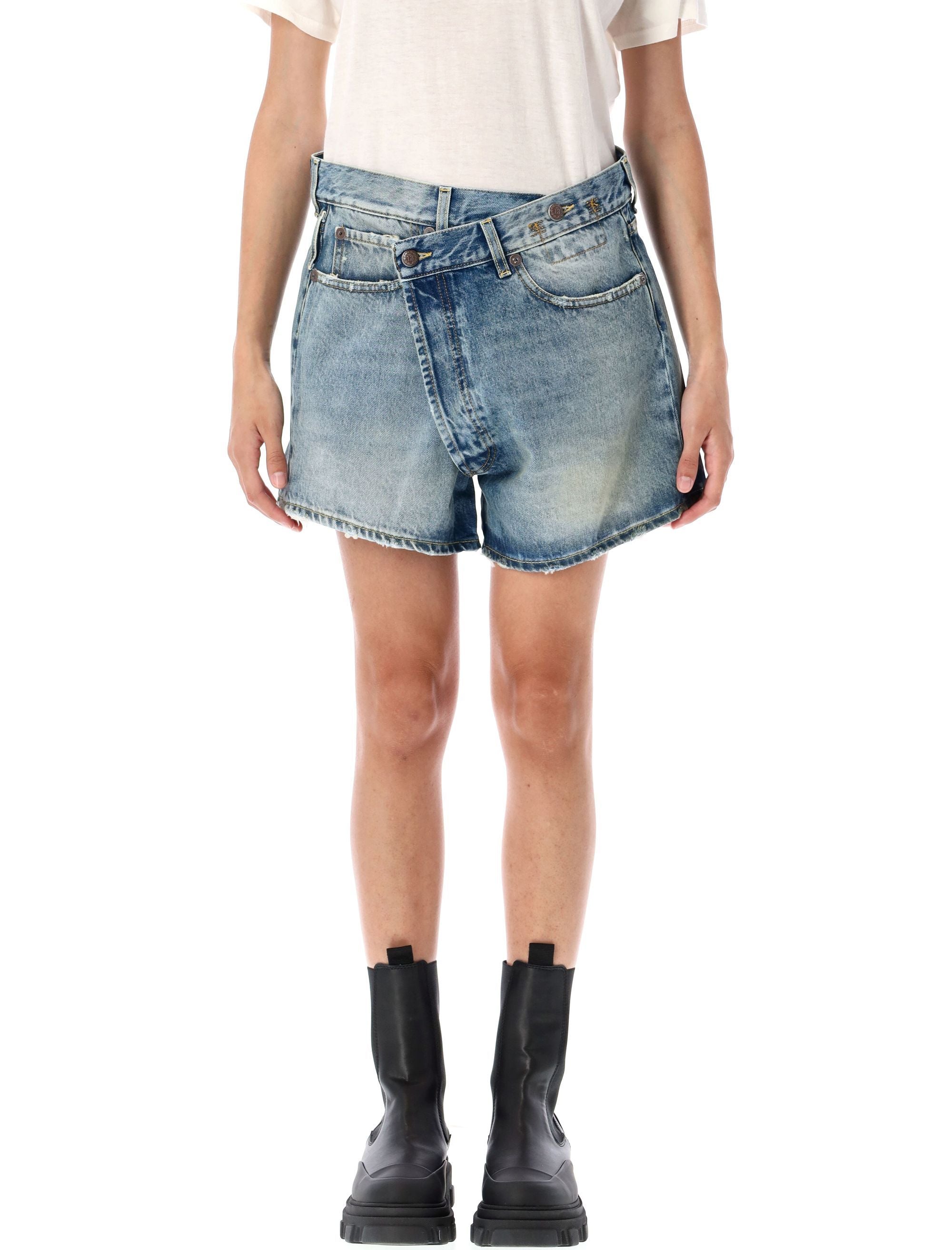 CROSSOVER DENIM SHORT R13 BAIN BLUE 27