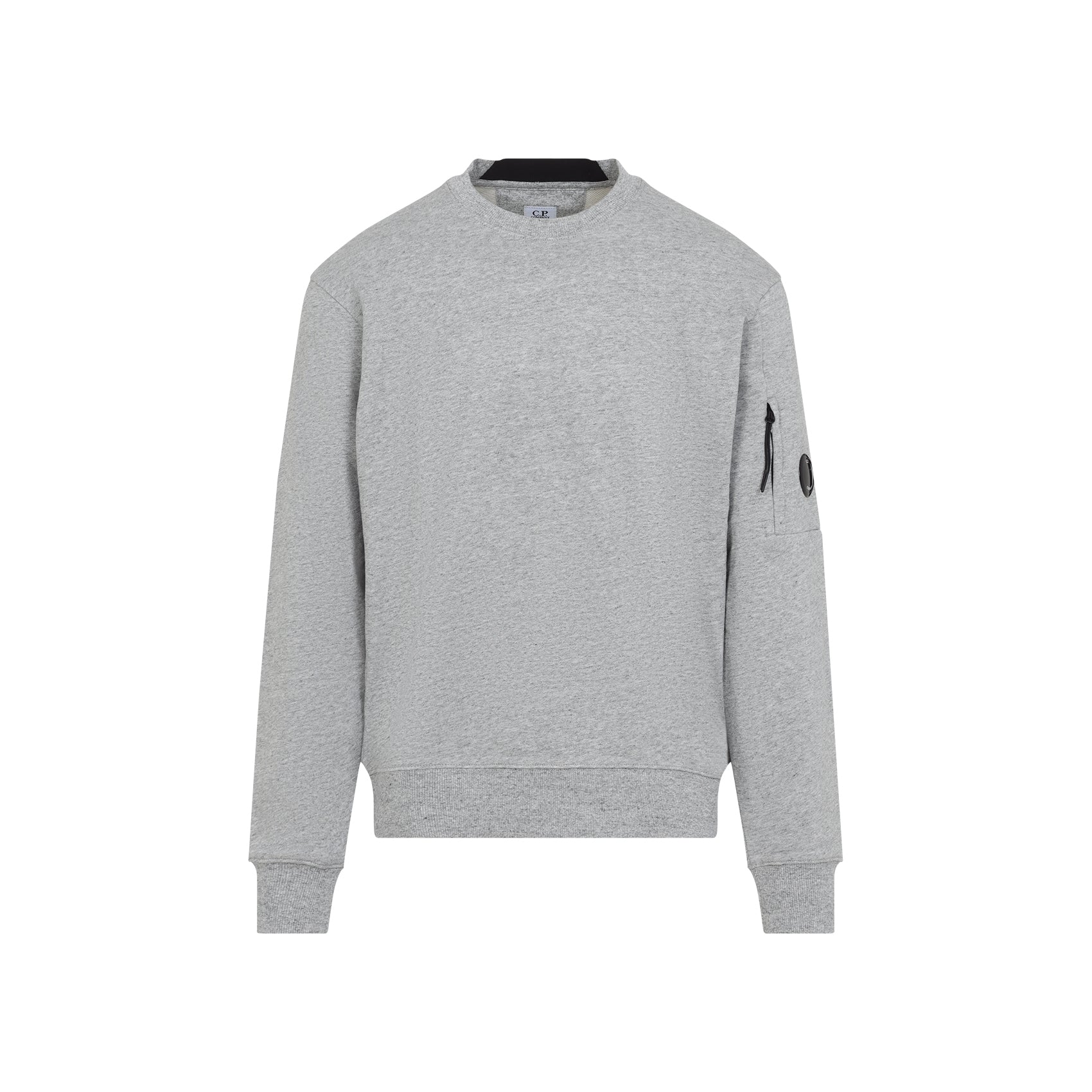 CREW-NECK SWEATSHIRT WITH LENS DETAIL C.P.COMPANY GREY S
