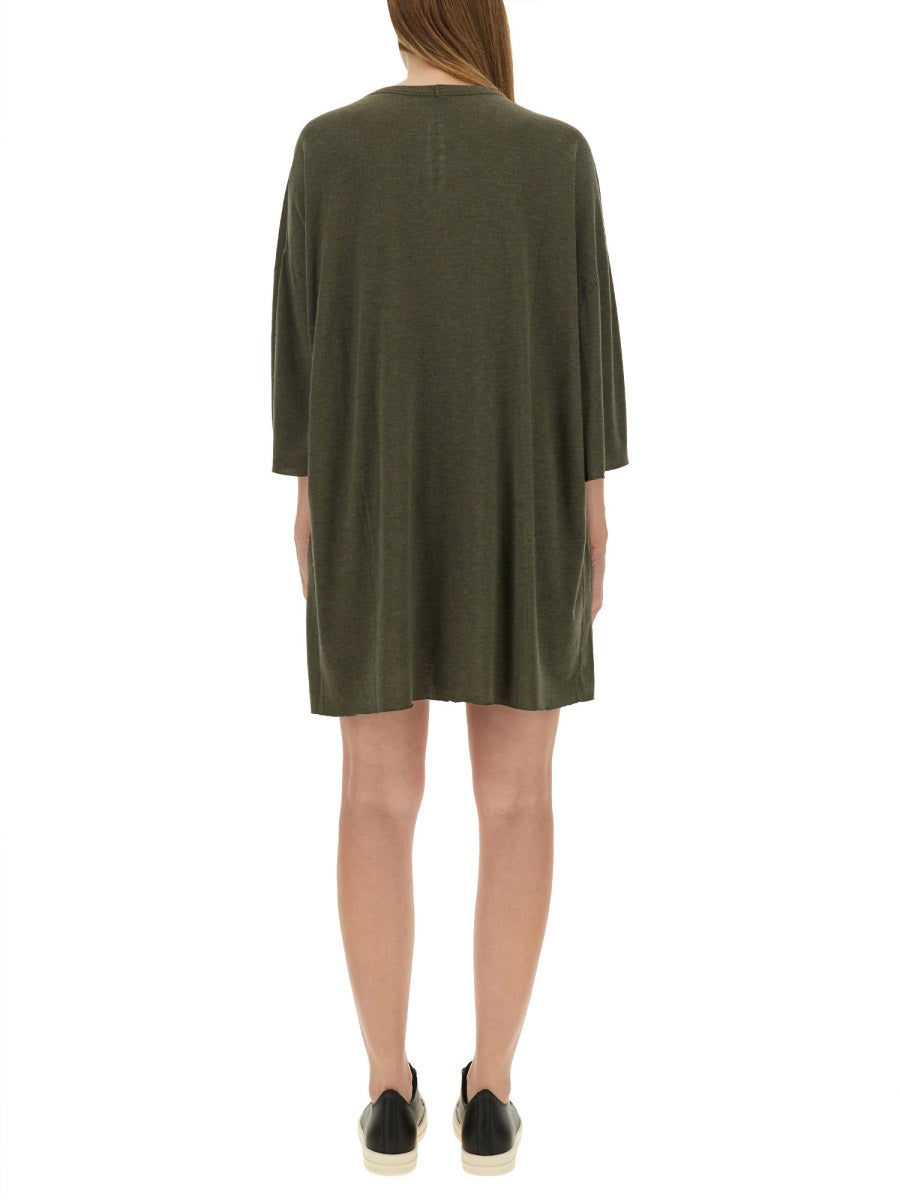 GREEN VISCOSE NYLON T-SHIRTS Rick Owens