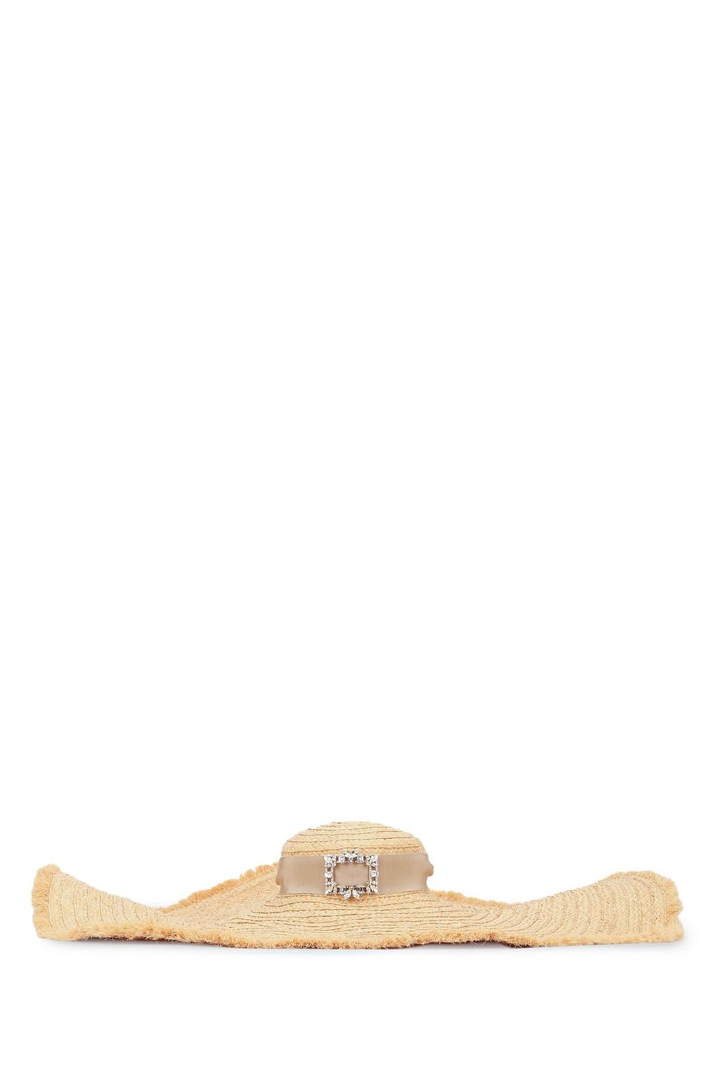RV BROCHE EXTRA RAFIA HAT Roger Vivier NATURALE S