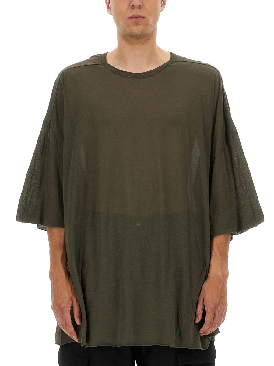 GREEN COTTON T-SHIRTS Rick Owens GREEN UNI