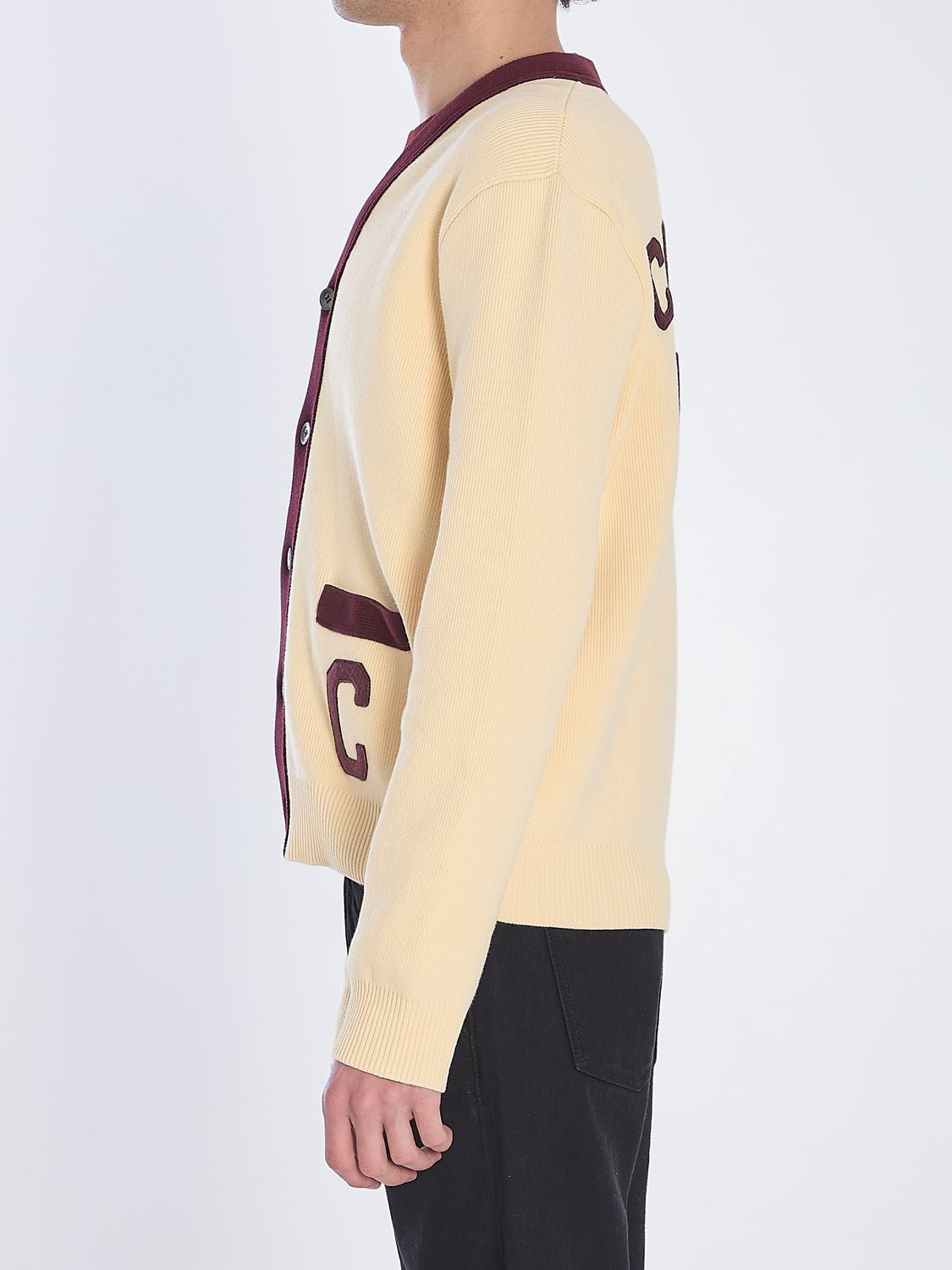 LOGO DETAIL COTTON CARDIGAN Celine