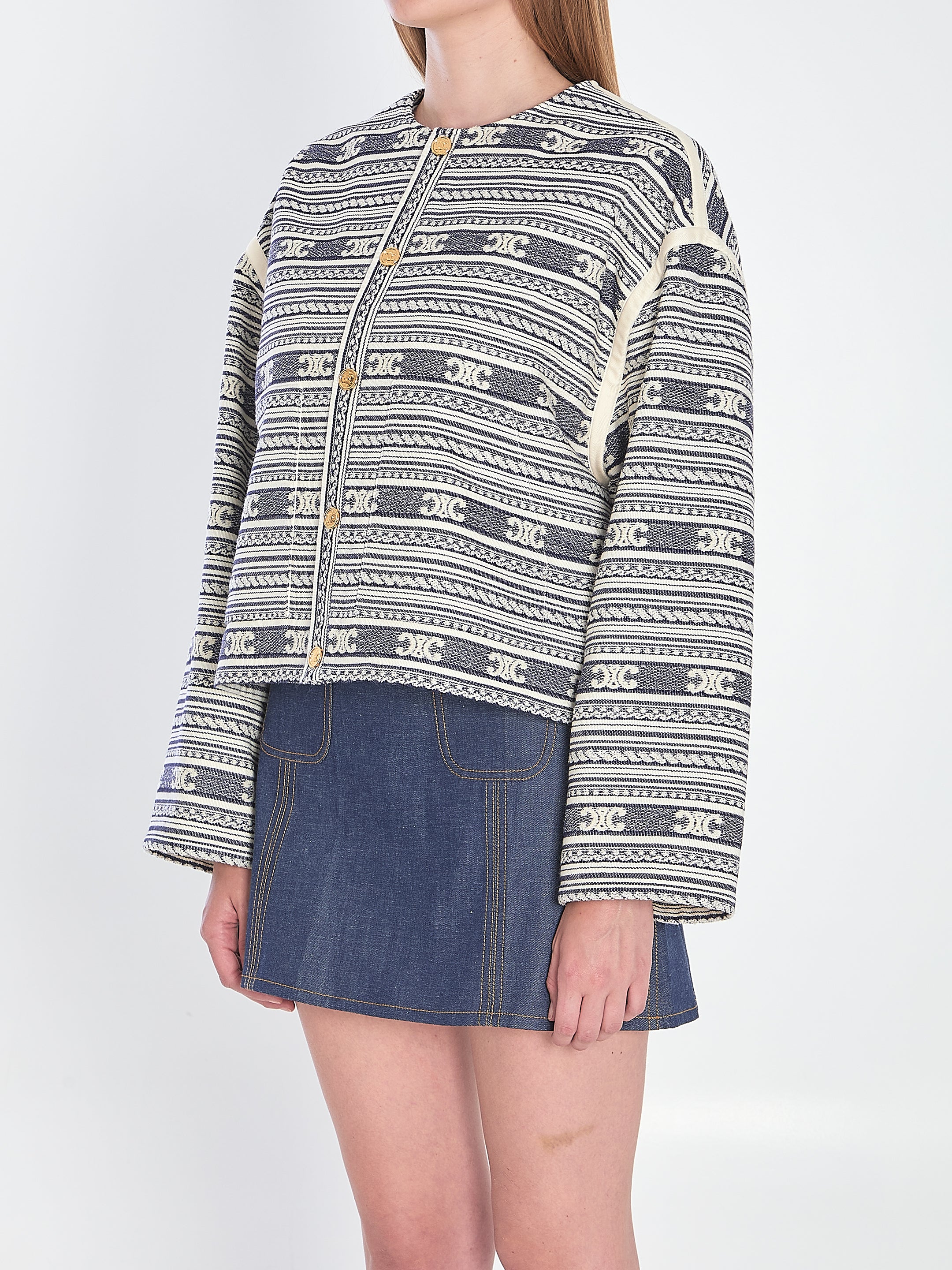 BAJA WOOL AND COTTON JACKET Celine