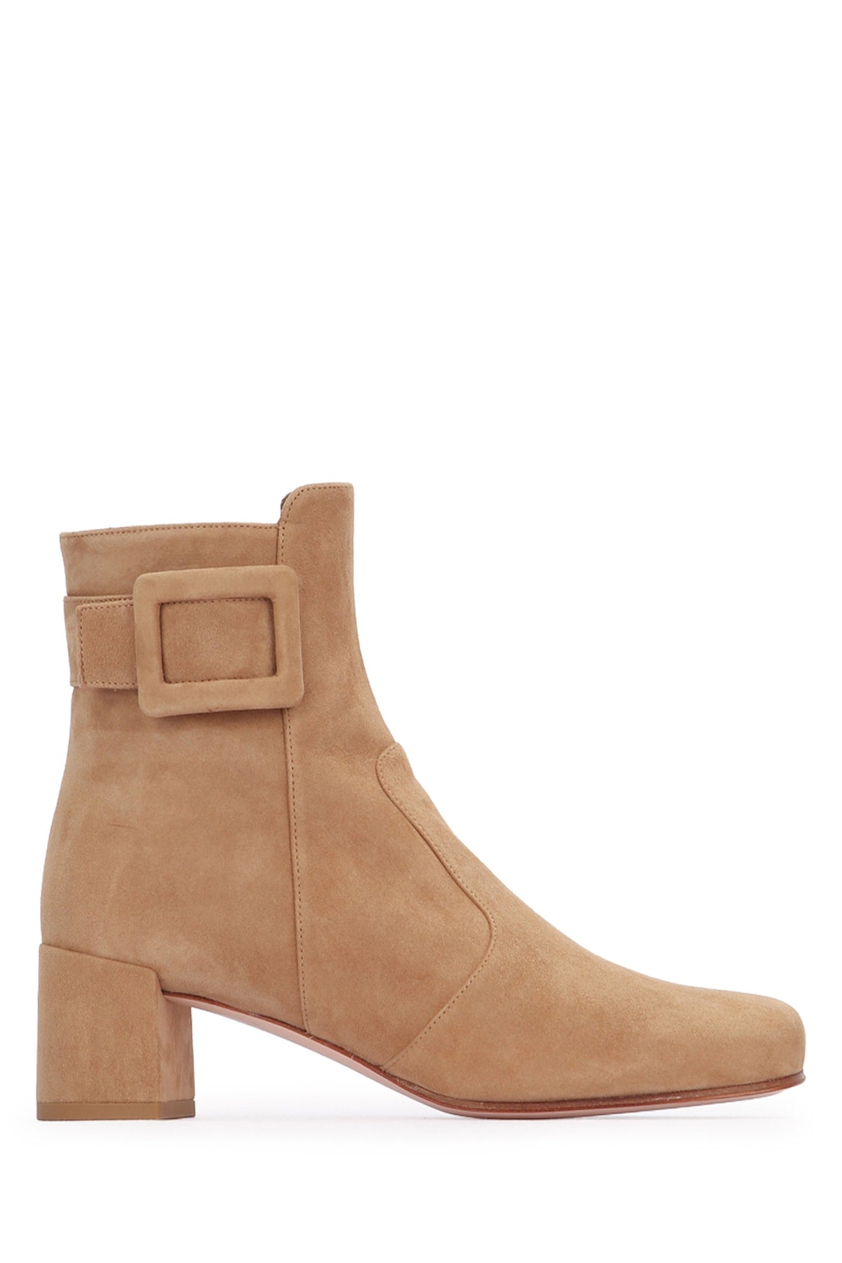 TOBACCO LINED BUCKLE SUEDE BOOT Roger Vivier TABACO 40