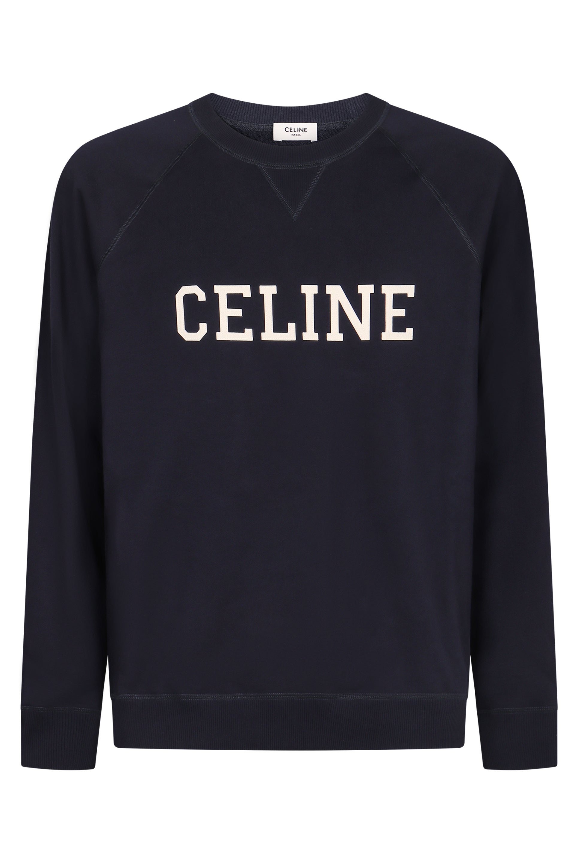 LOGO DETAIL COTTON SWEATSHIRT Celine blue XS