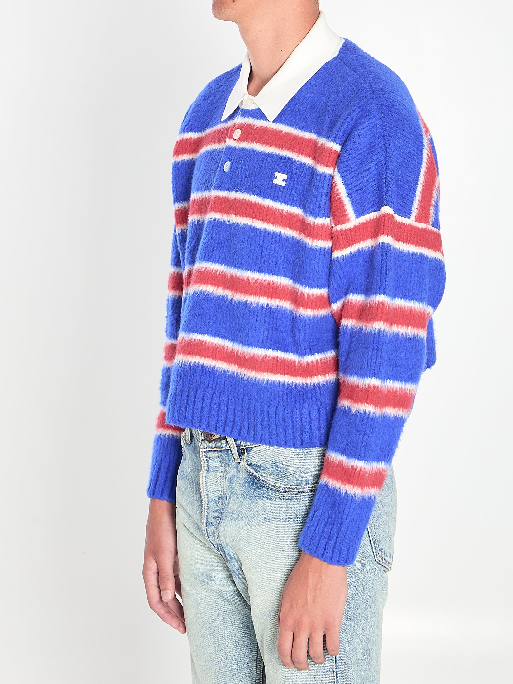 STRIPED POLO-STYLE KNIT Celine
