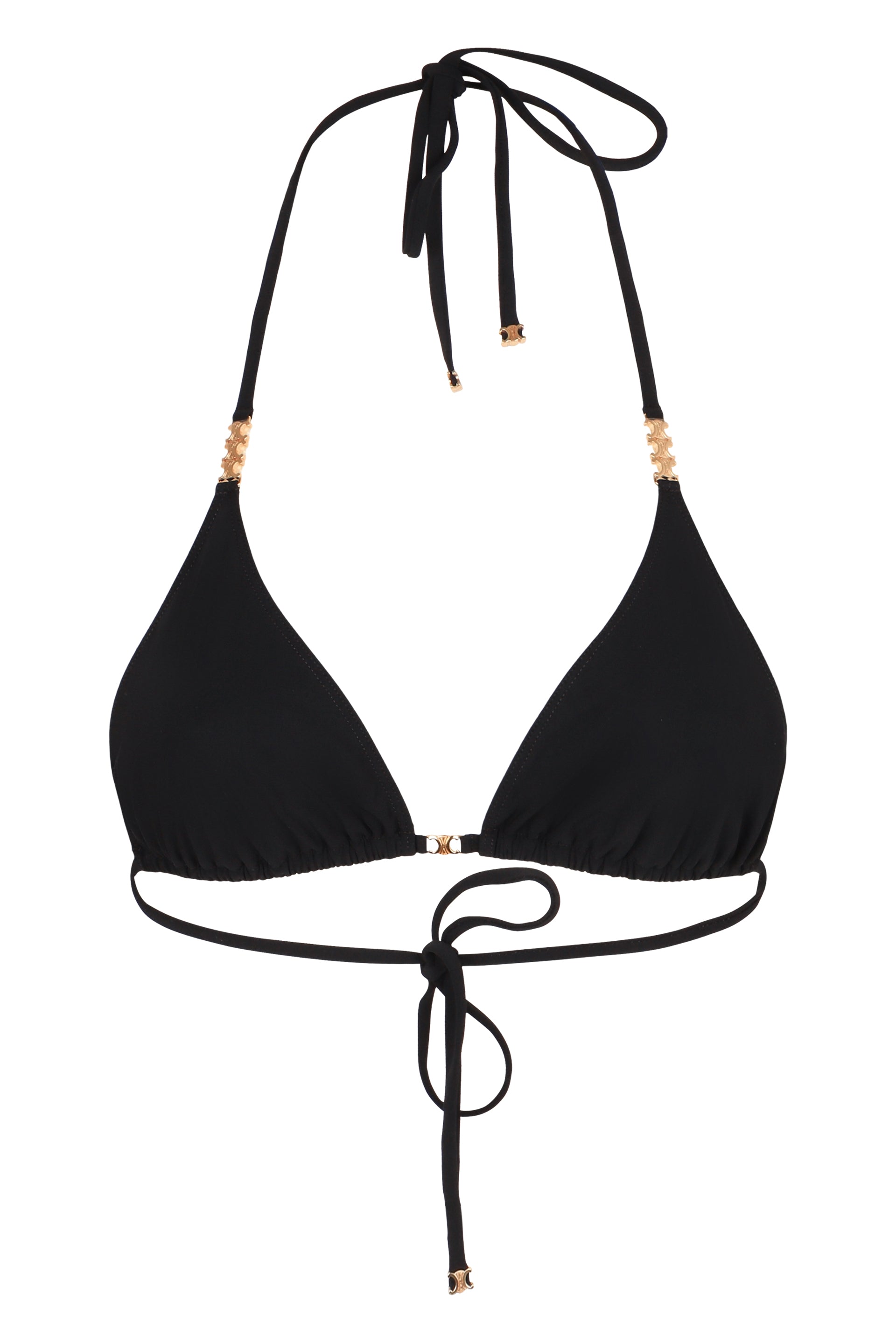 TRIANGLE BIKINI TOP Celine black 36