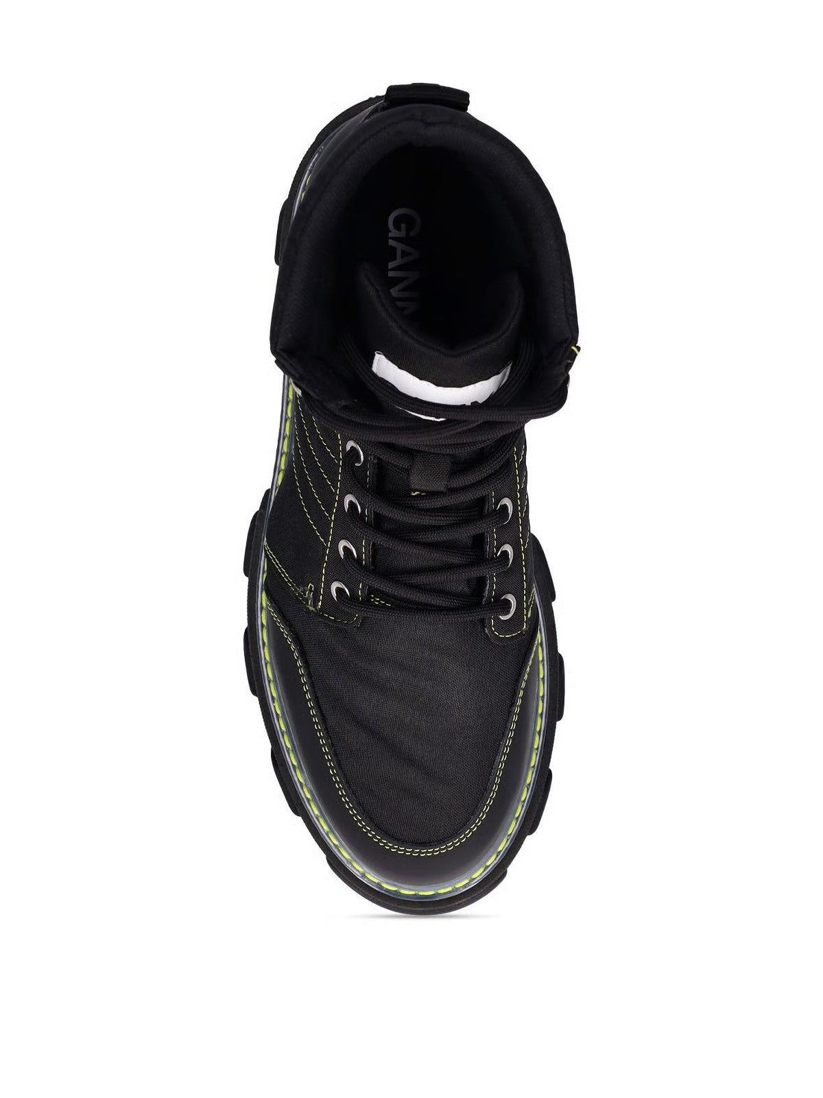 CLEATED LACE UP HIKING BOOTS Ganni